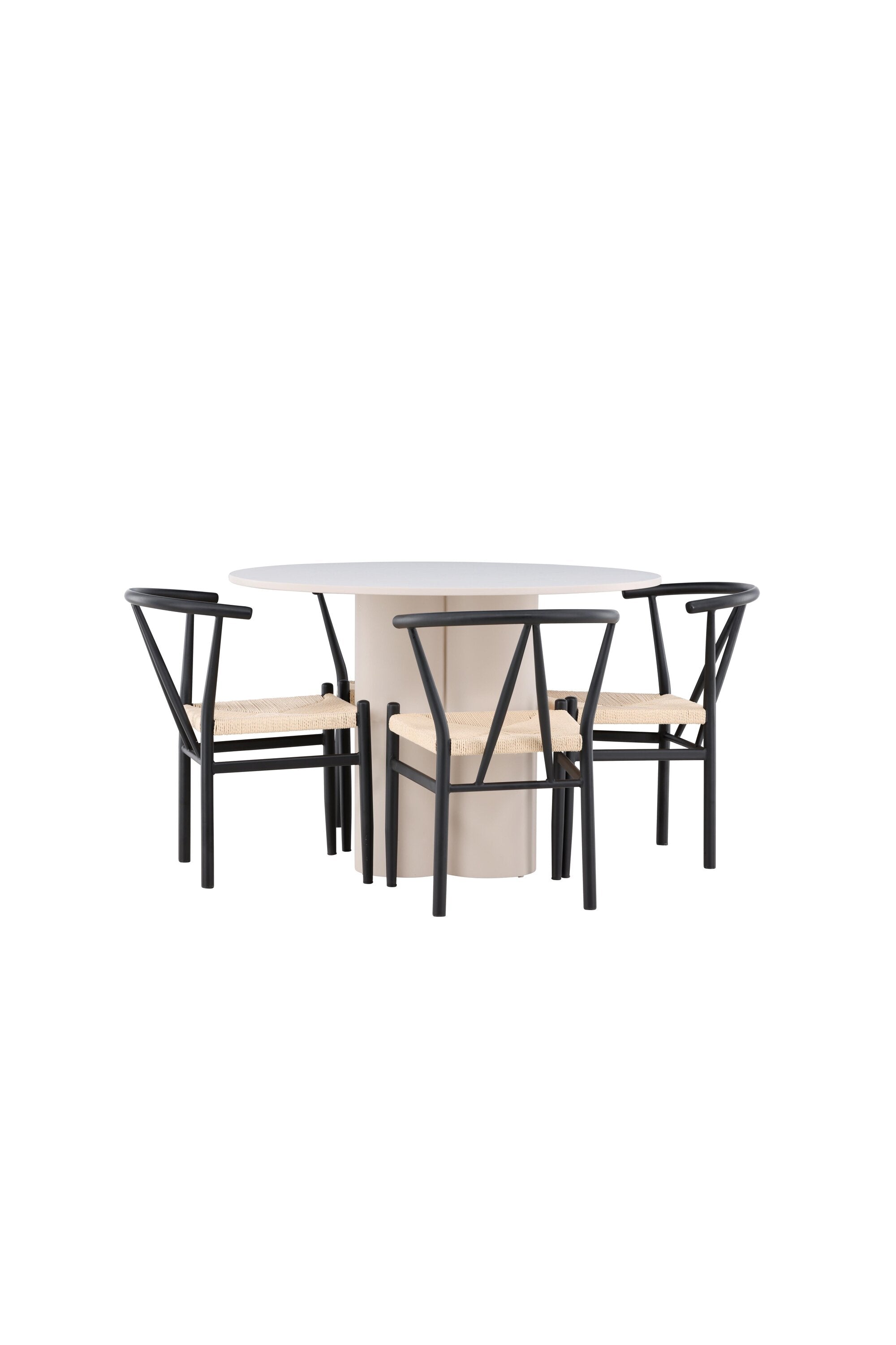 Olivia Matbord med Alfons Matstol-GR Dining Set-Venture Home-peaceofhome.se