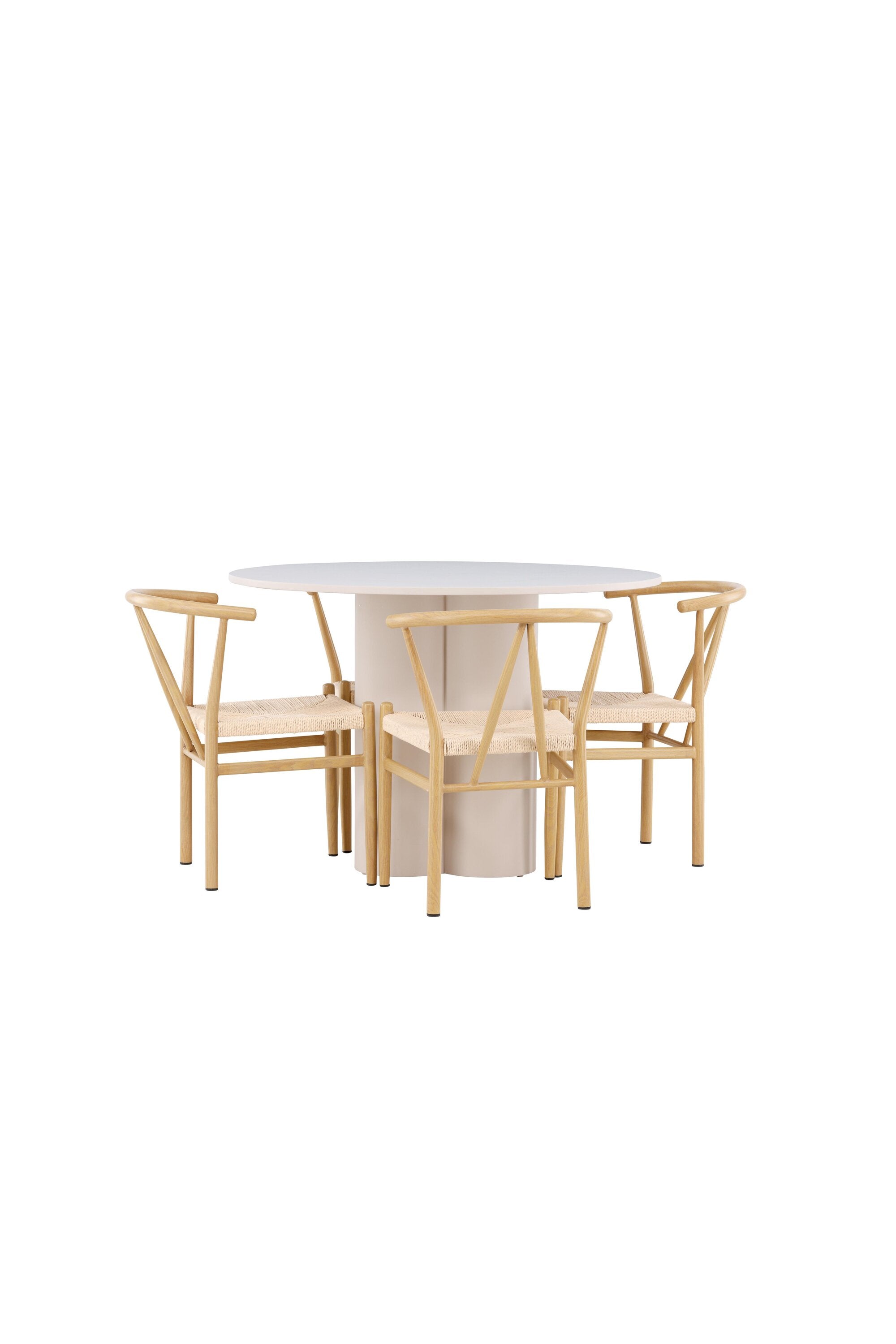 Olivia Matbord med Alfons Matstol-GR Dining Set-Venture Home-peaceofhome.se