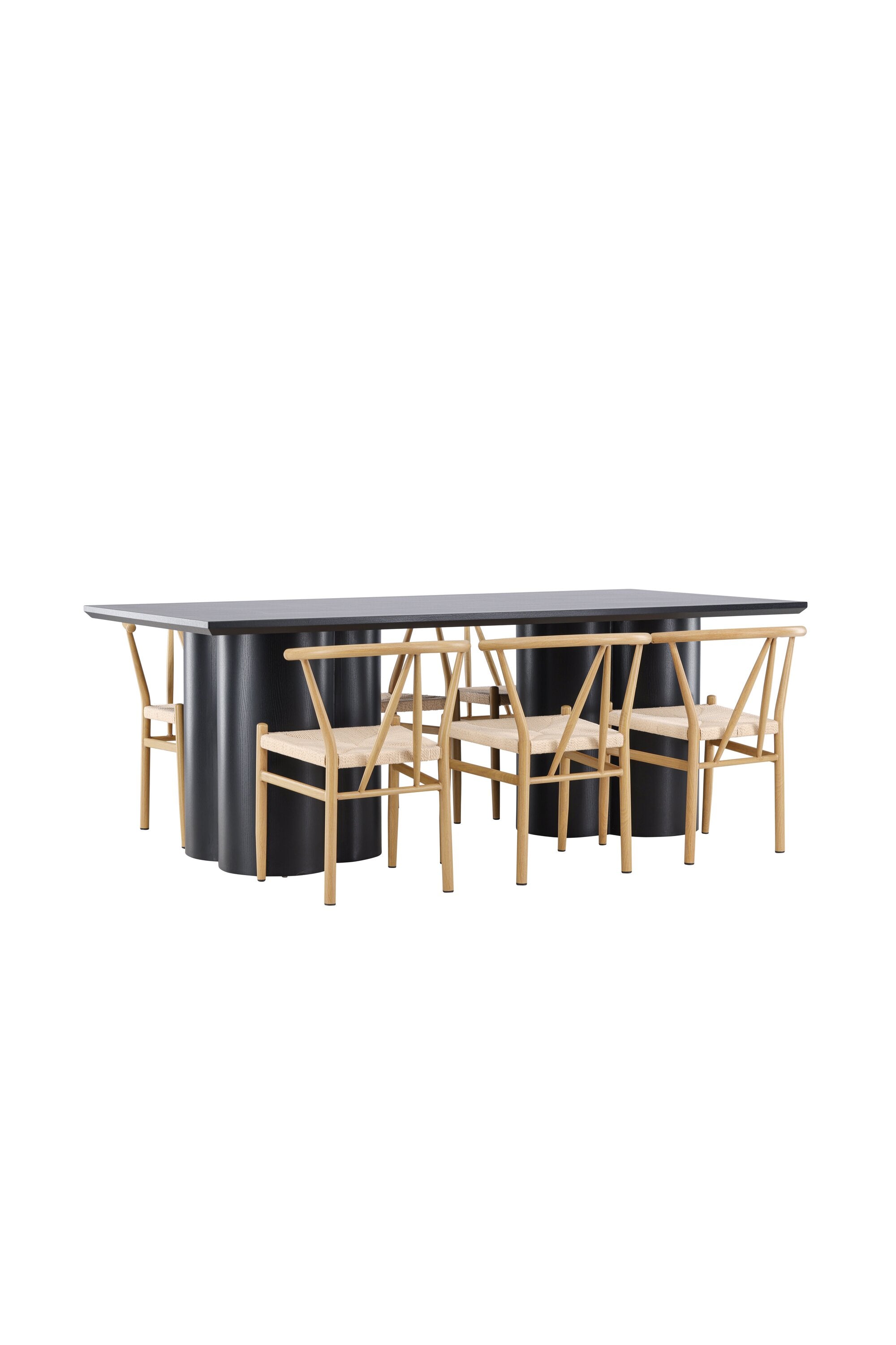 Olivia Matbord med Alfons Matstol-GR Dining Set-Venture Home-peaceofhome.se