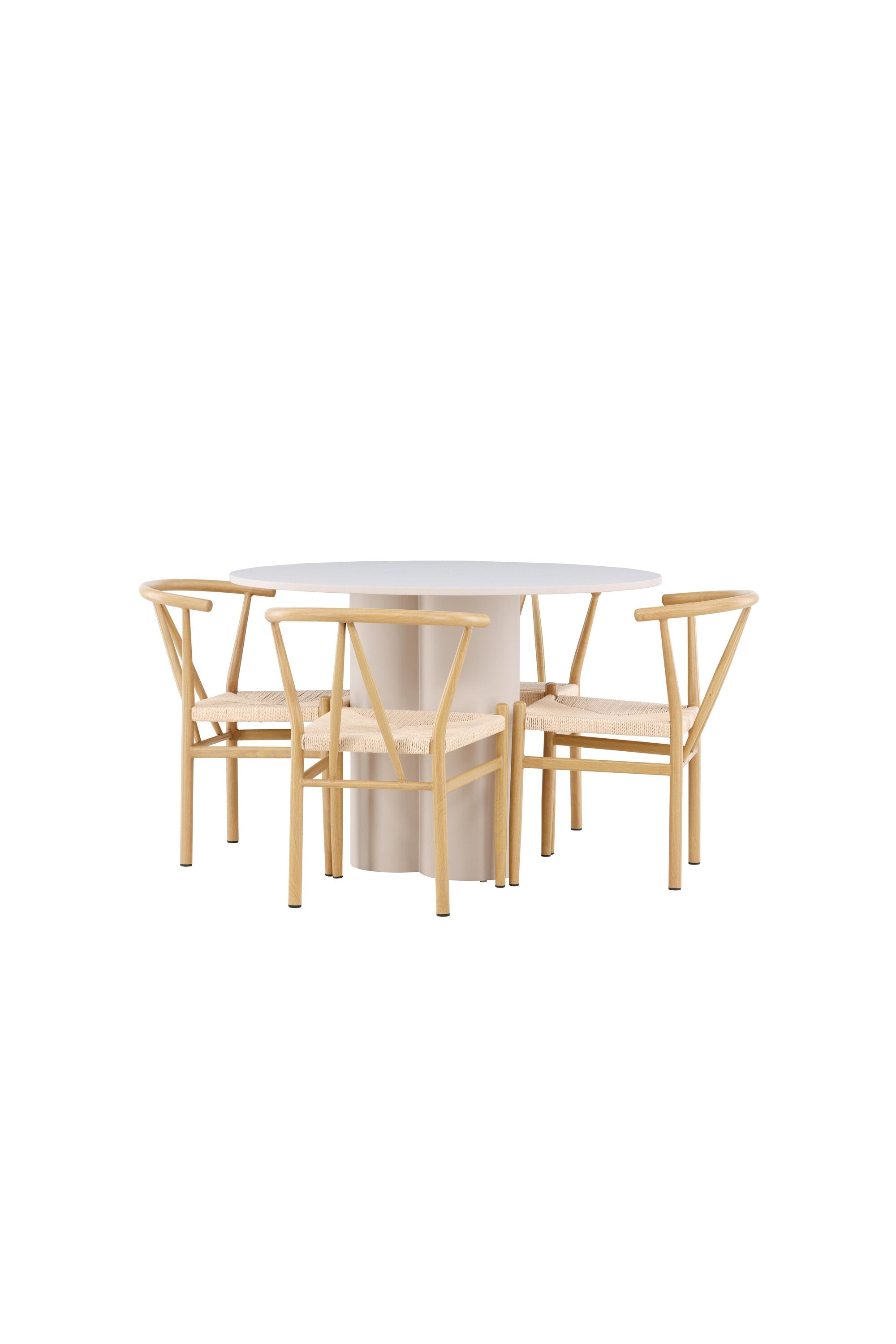 Olivia Matbord med Alfons Matstol-GR Dining Set-Venture Home-peaceofhome.se