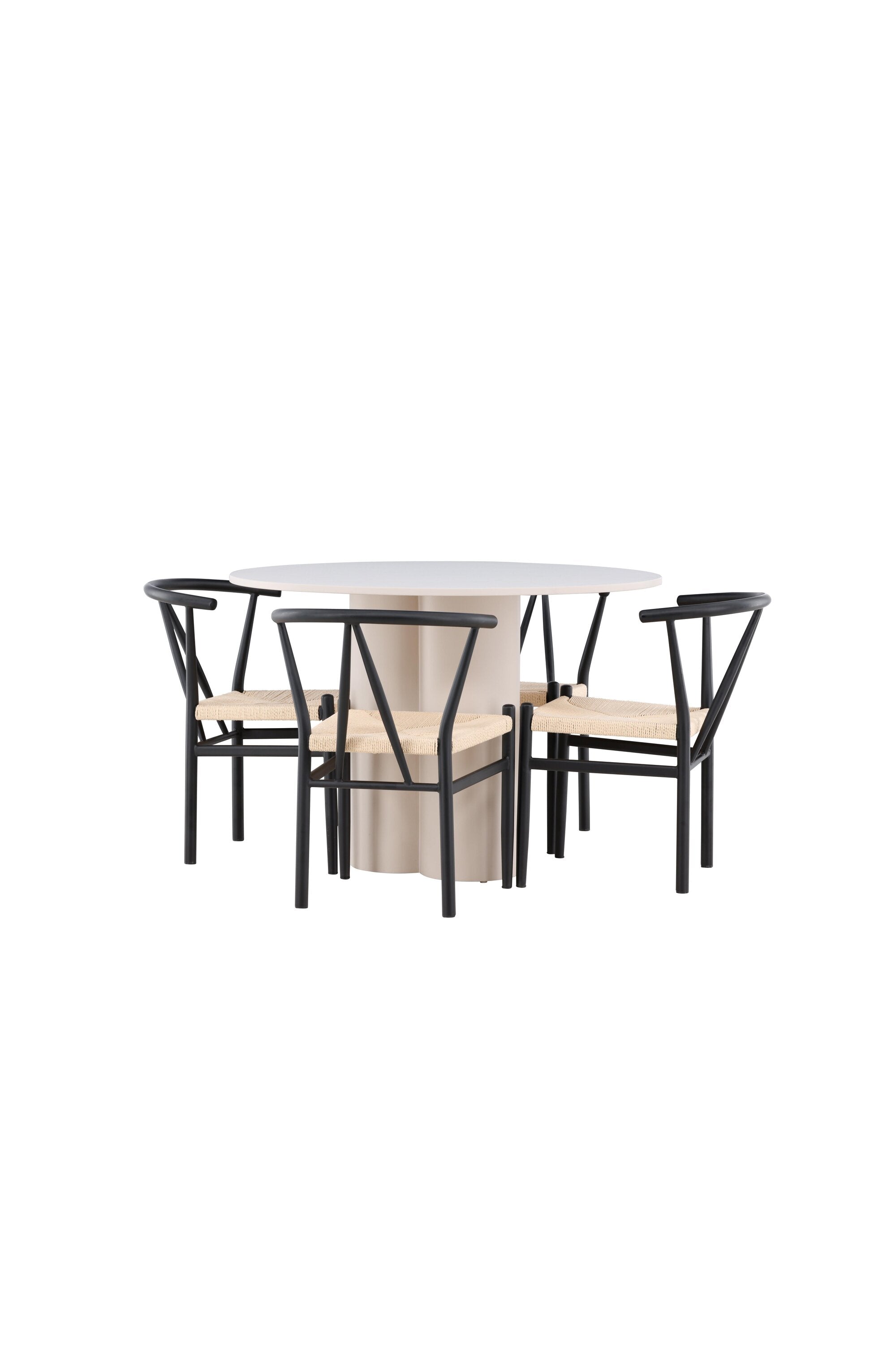 Olivia Matbord med Alfons Matstol-GR Dining Set-Venture Home-peaceofhome.se