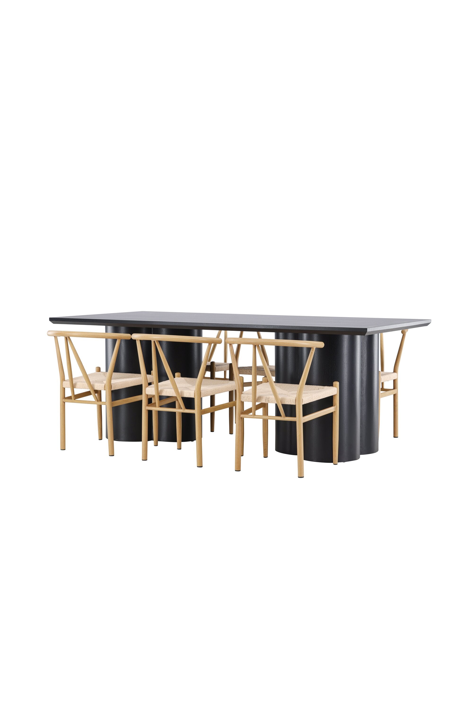 Olivia Matbord med Alfons Matstol-GR Dining Set-Venture Home-peaceofhome.se