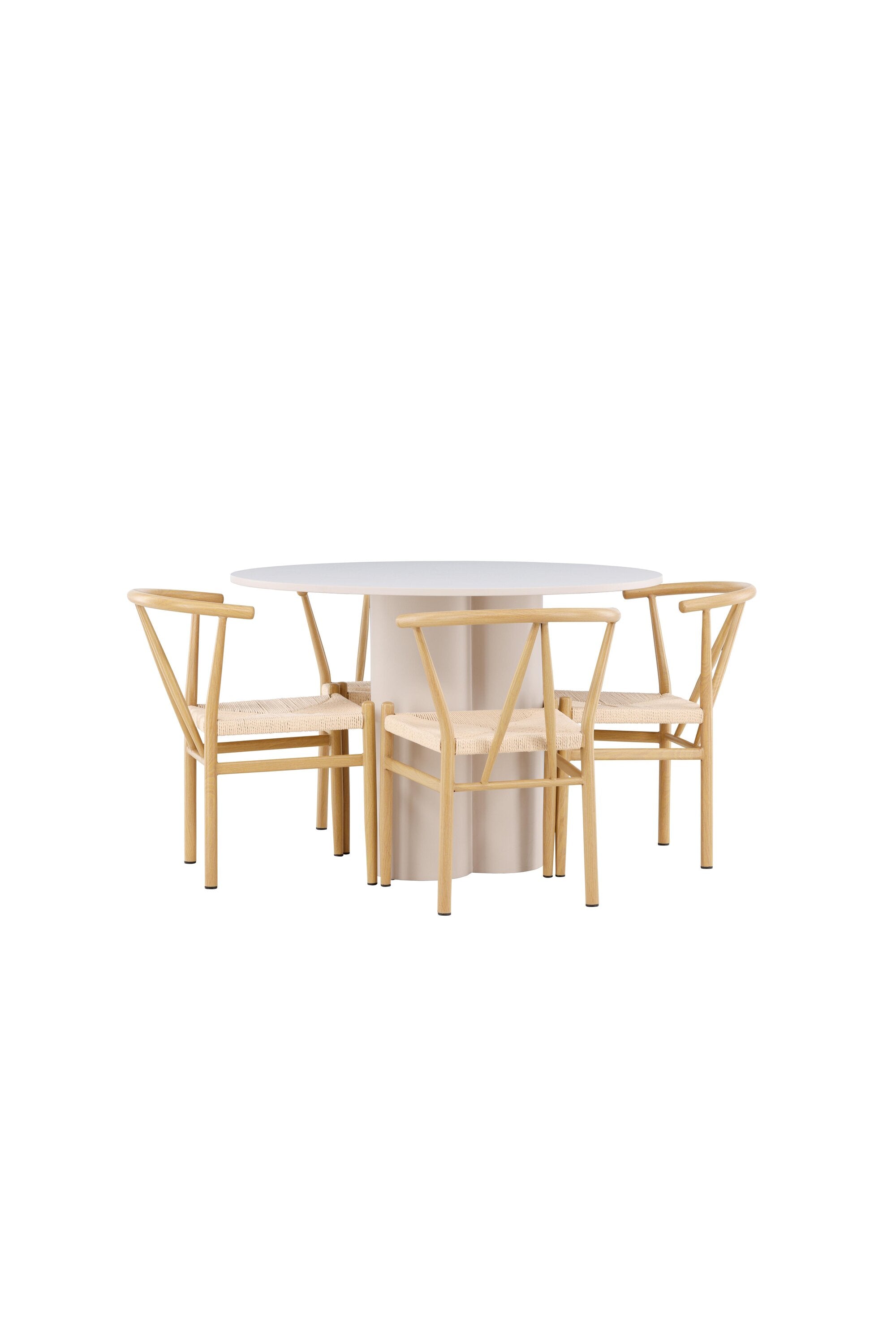 Olivia Matbord med Alfons Matstol-GR Dining Set-Venture Home-peaceofhome.se