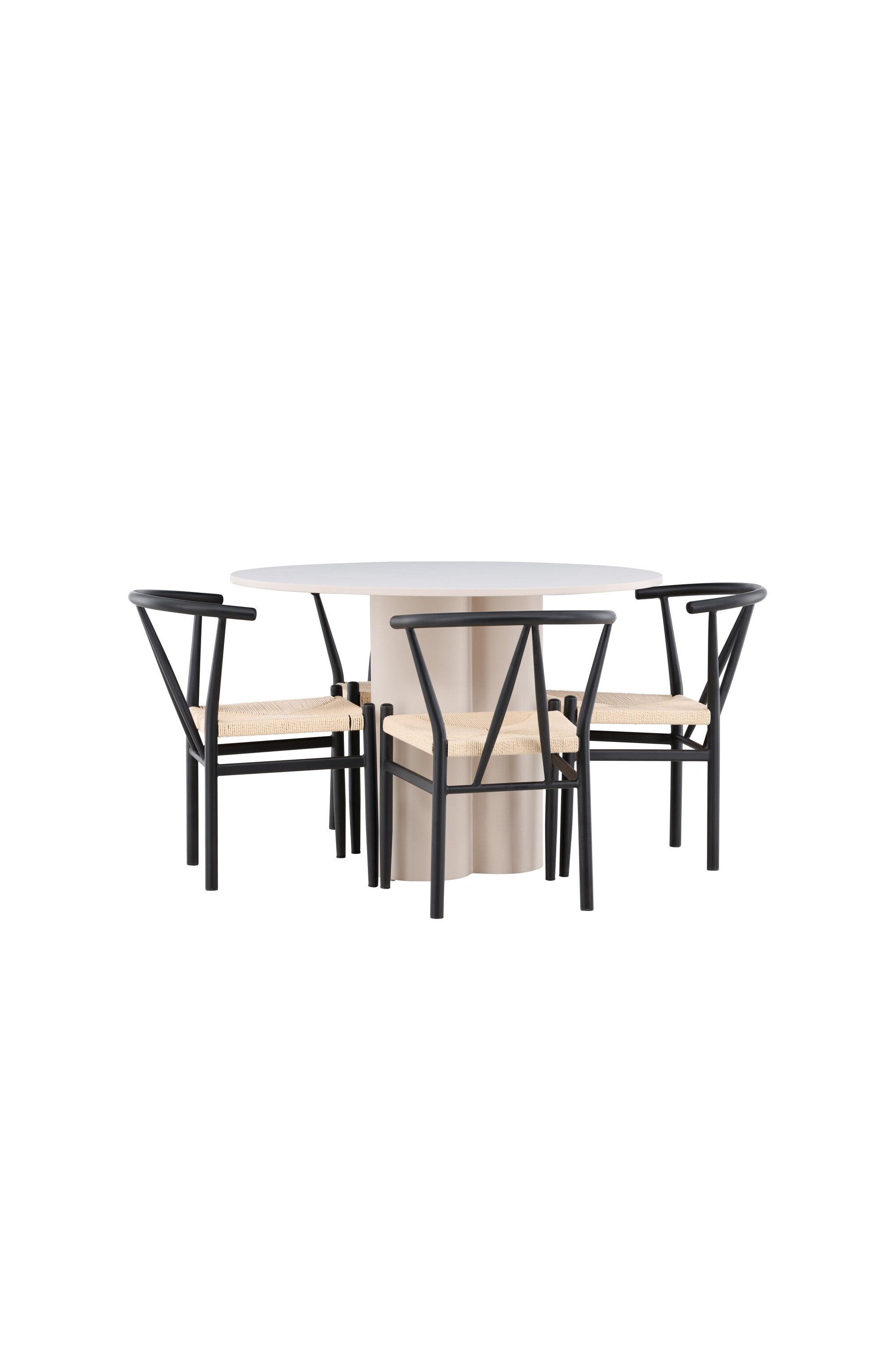 Olivia Matbord med Alfons Matstol-GR Dining Set-Venture Home-peaceofhome.se