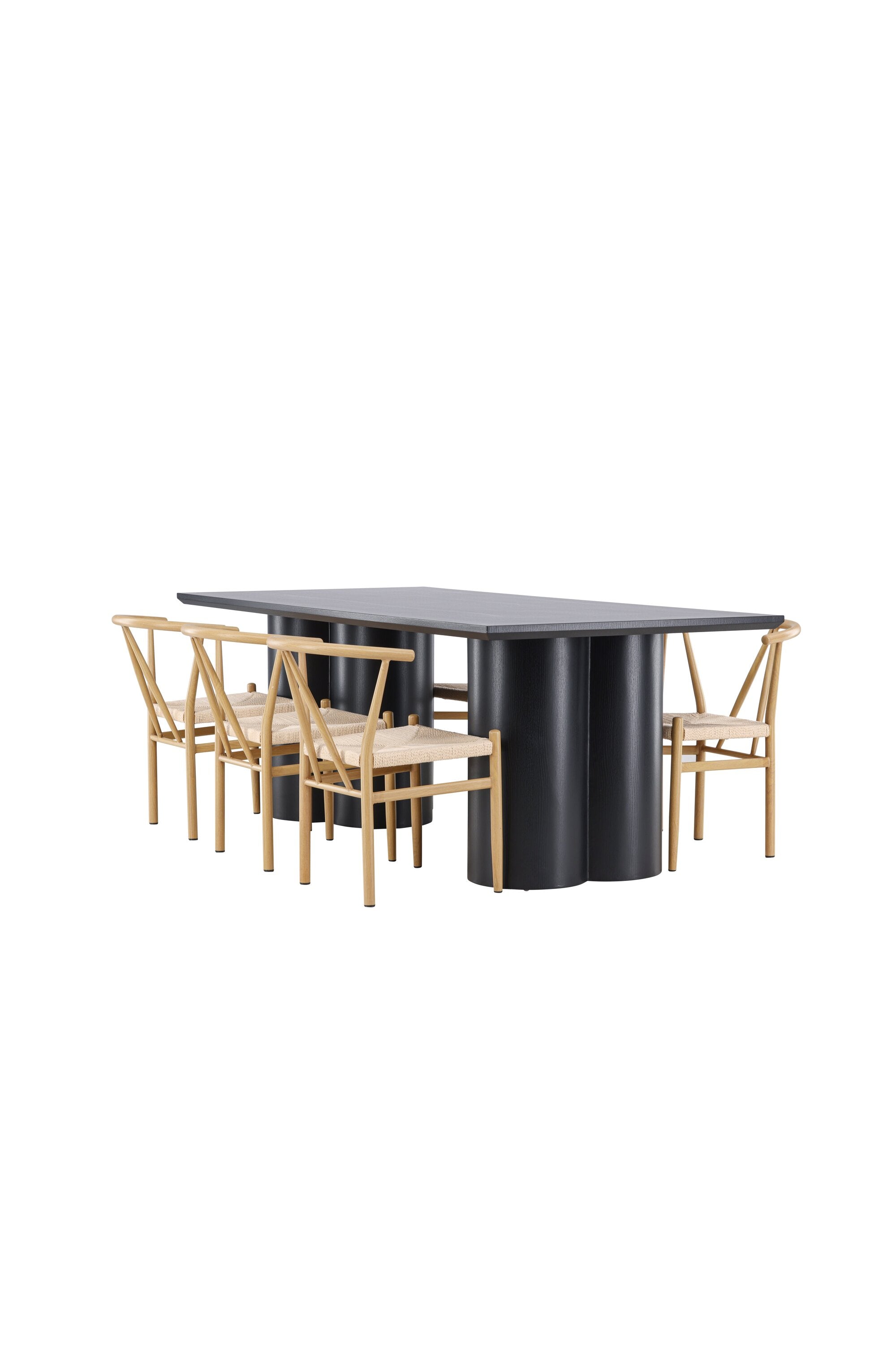 Olivia Matbord med Alfons Matstol-GR Dining Set-Venture Home-peaceofhome.se