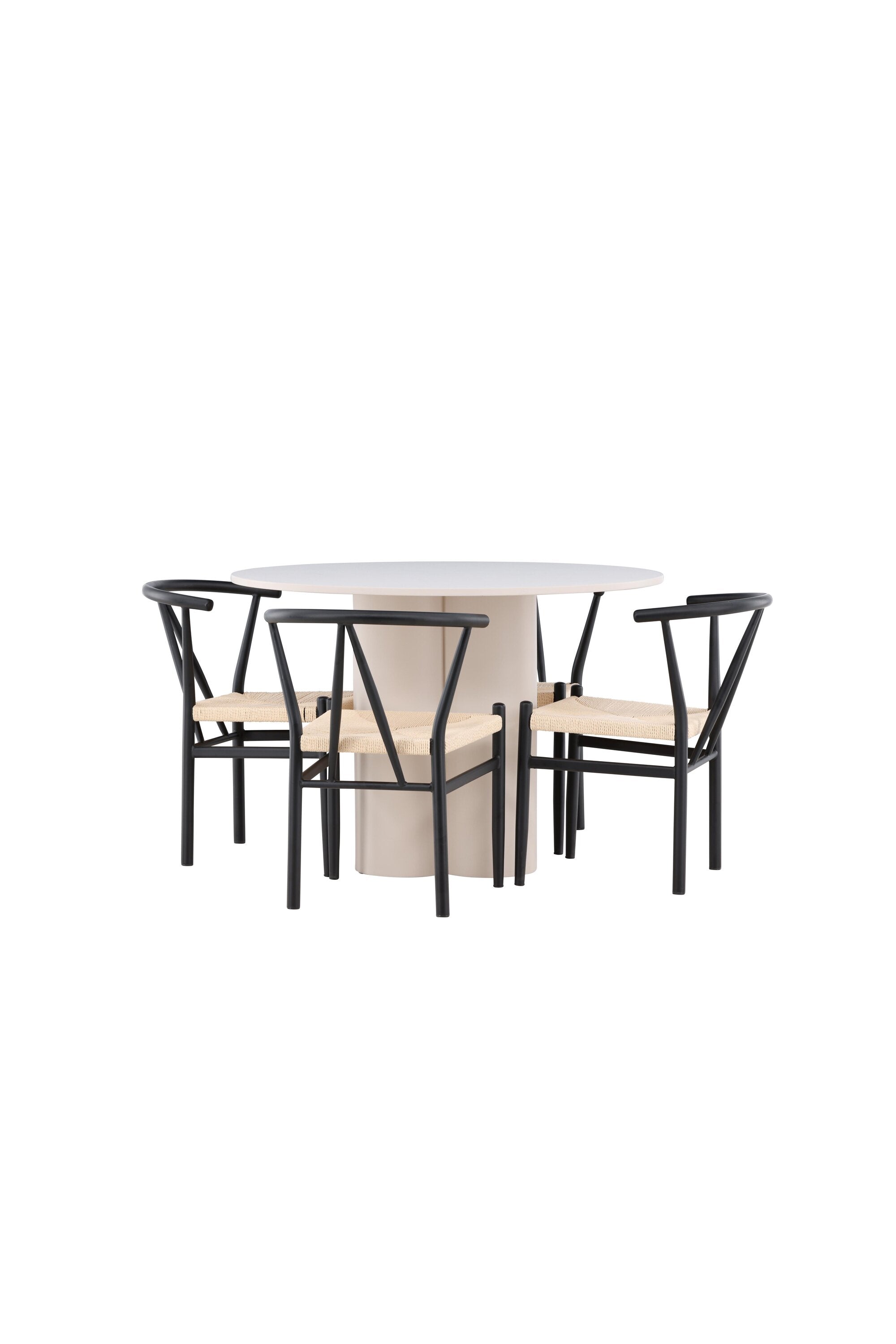 Olivia Matbord med Alfons Matstol-GR Dining Set-Venture Home-peaceofhome.se