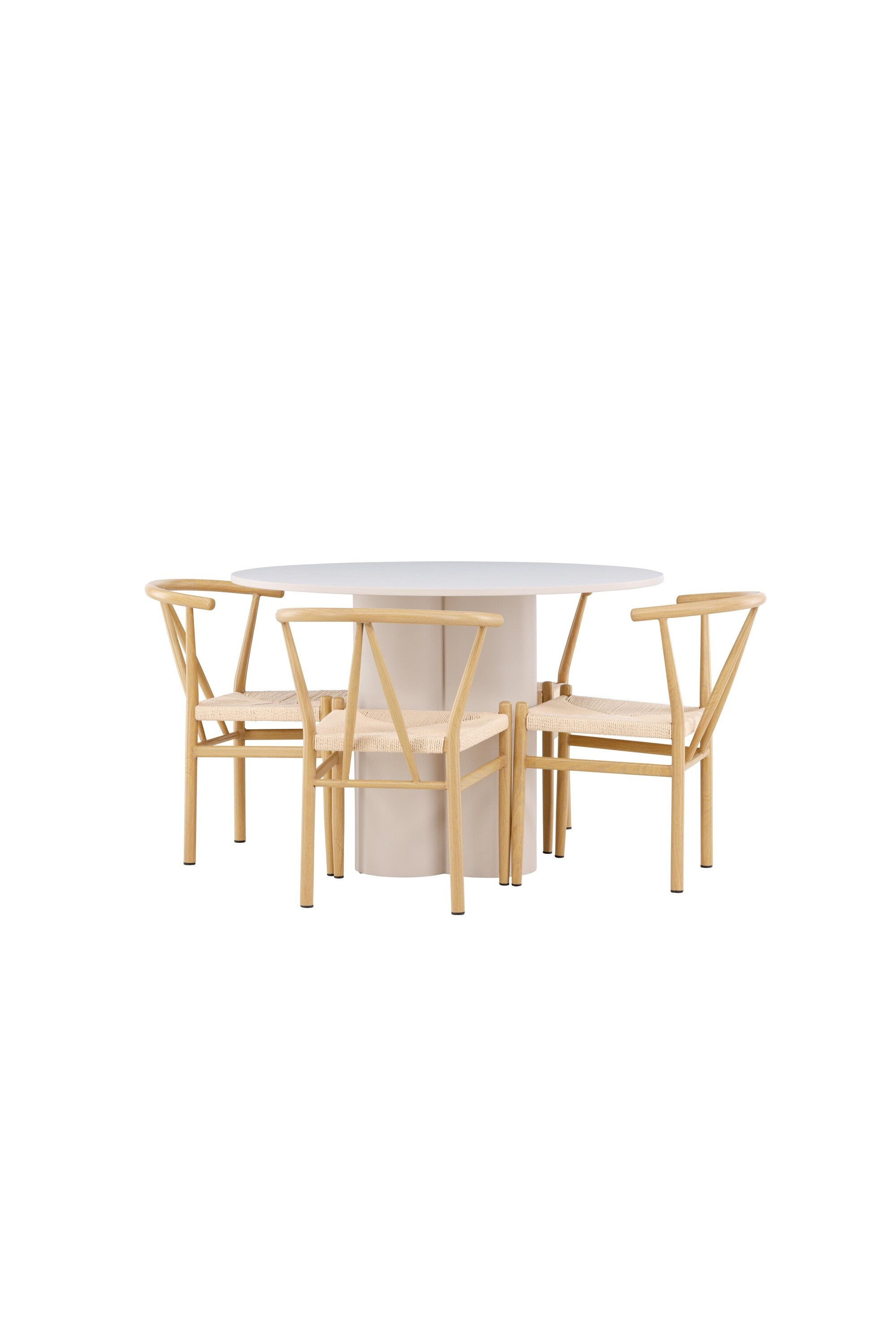 Olivia Matbord med Alfons Matstol-GR Dining Set-Venture Home-peaceofhome.se