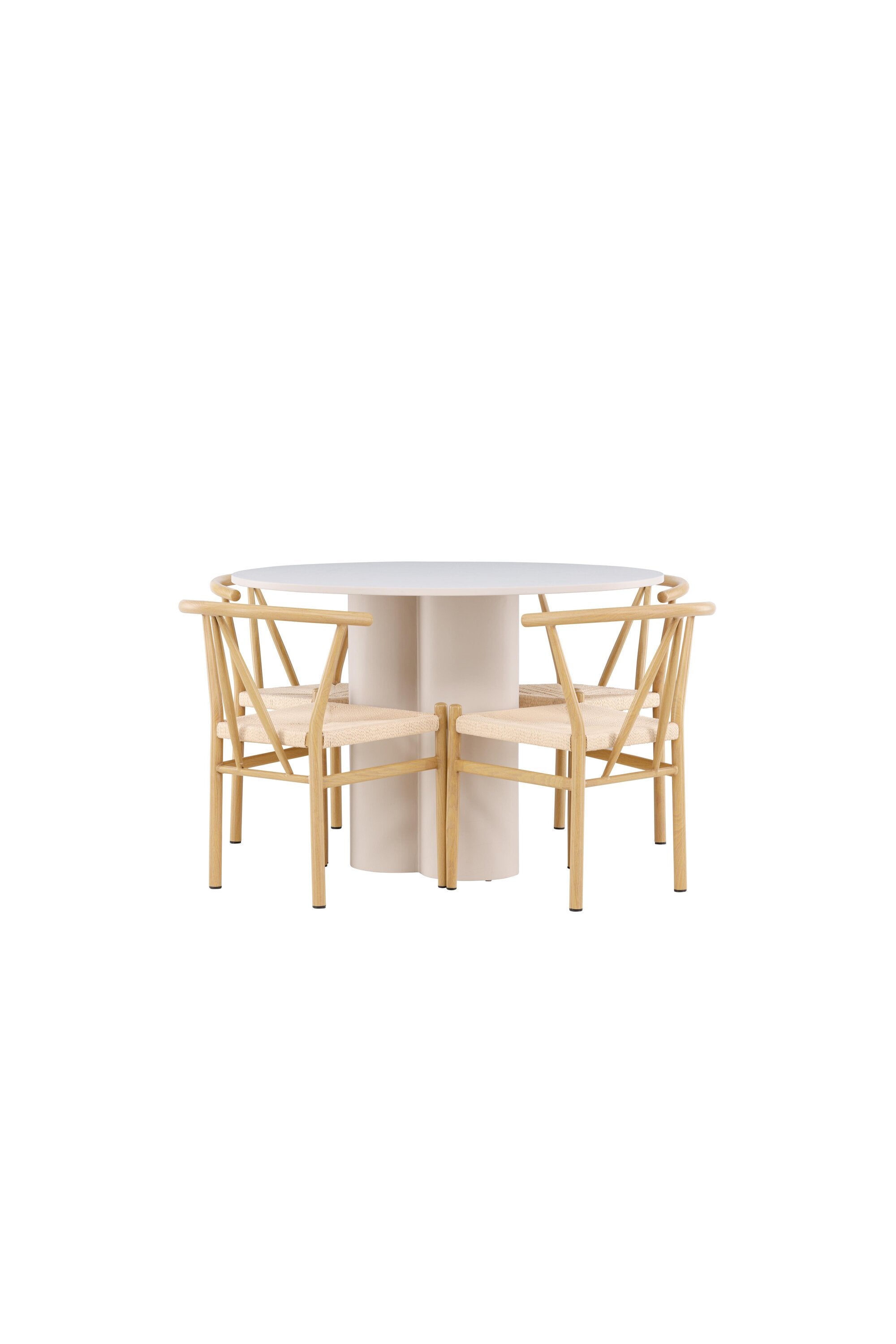 Olivia Matbord med Alfons Matstol-GR Dining Set-Venture Home-peaceofhome.se