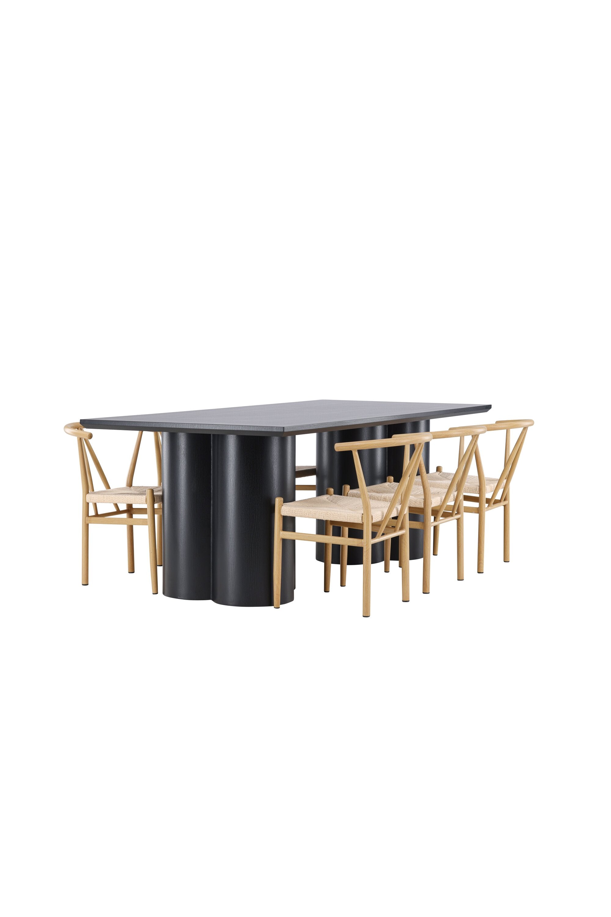 Olivia Matbord med Alfons Matstol-GR Dining Set-Venture Home-peaceofhome.se