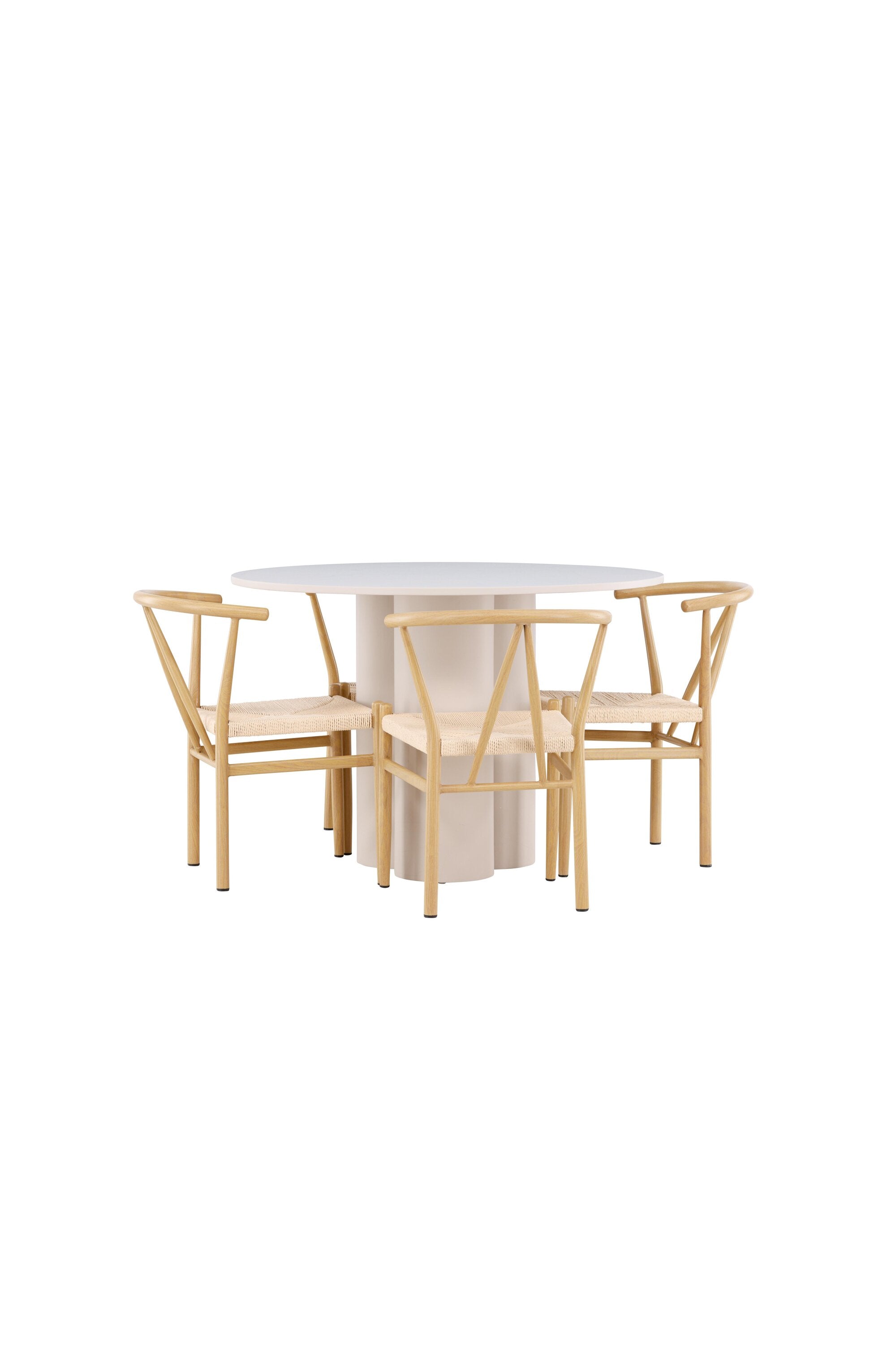 Olivia Matbord med Alfons Matstol-GR Dining Set-Venture Home-peaceofhome.se