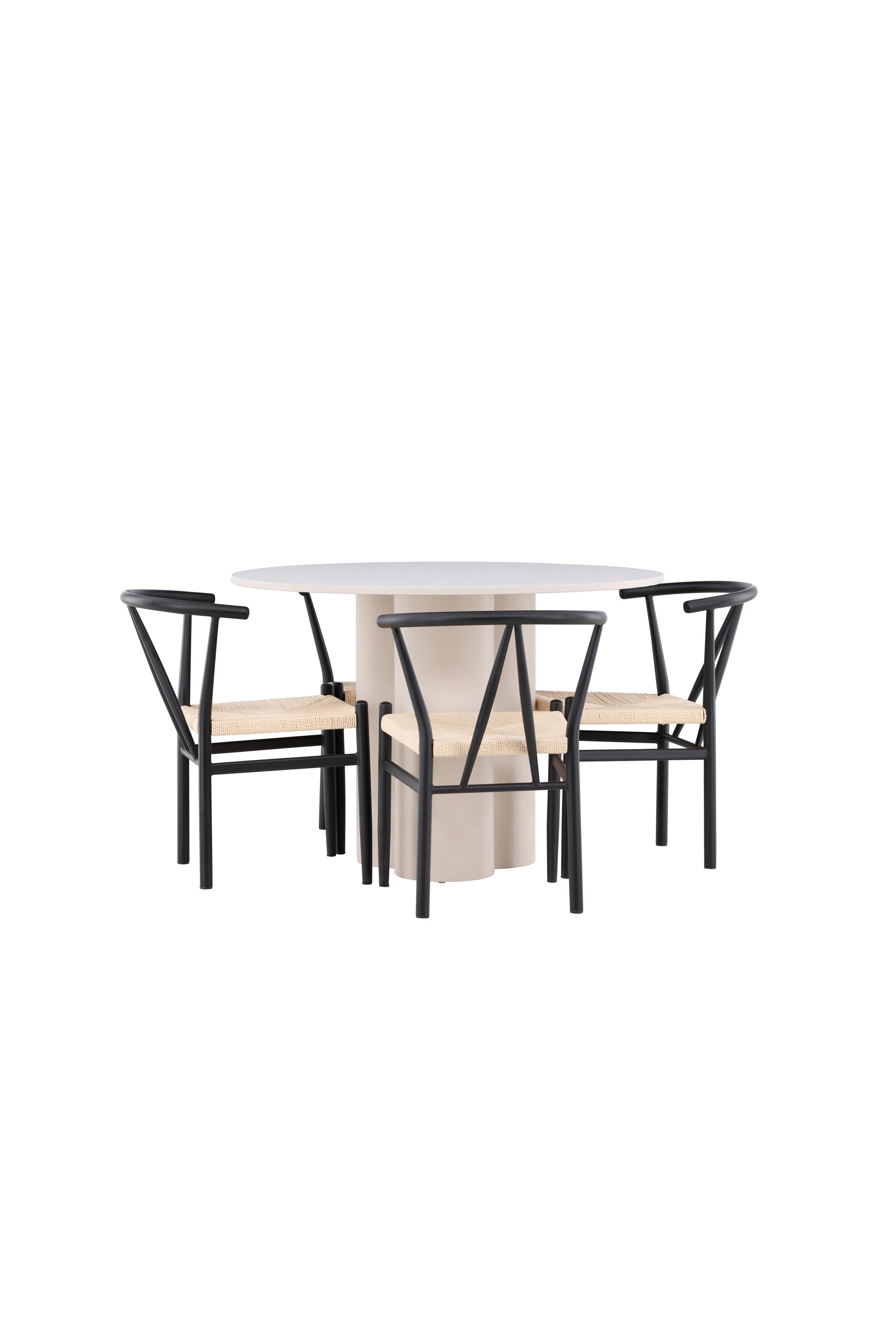 Olivia Matbord med Alfons Matstol-GR Dining Set-Venture Home-peaceofhome.se