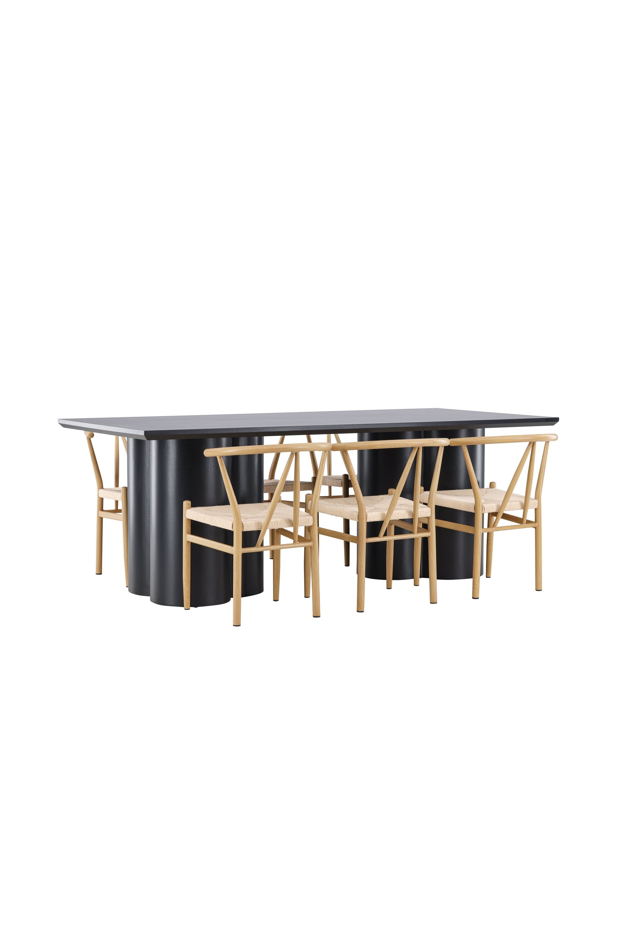 Olivia Matbord med Alfons Matstol-GR Dining Set-Venture Home-peaceofhome.se