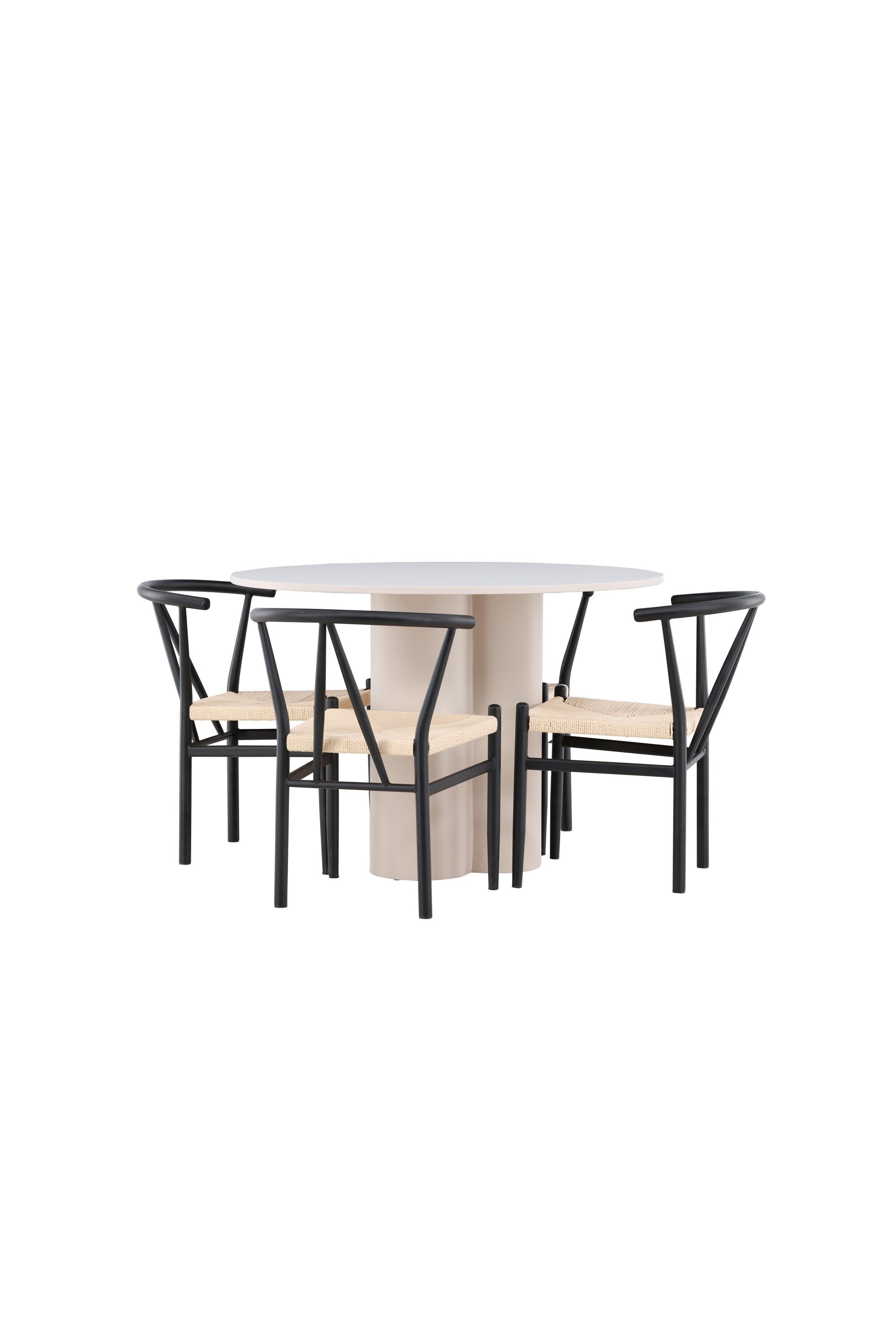 Olivia Matbord med Alfons Matstol-GR Dining Set-Venture Home-peaceofhome.se