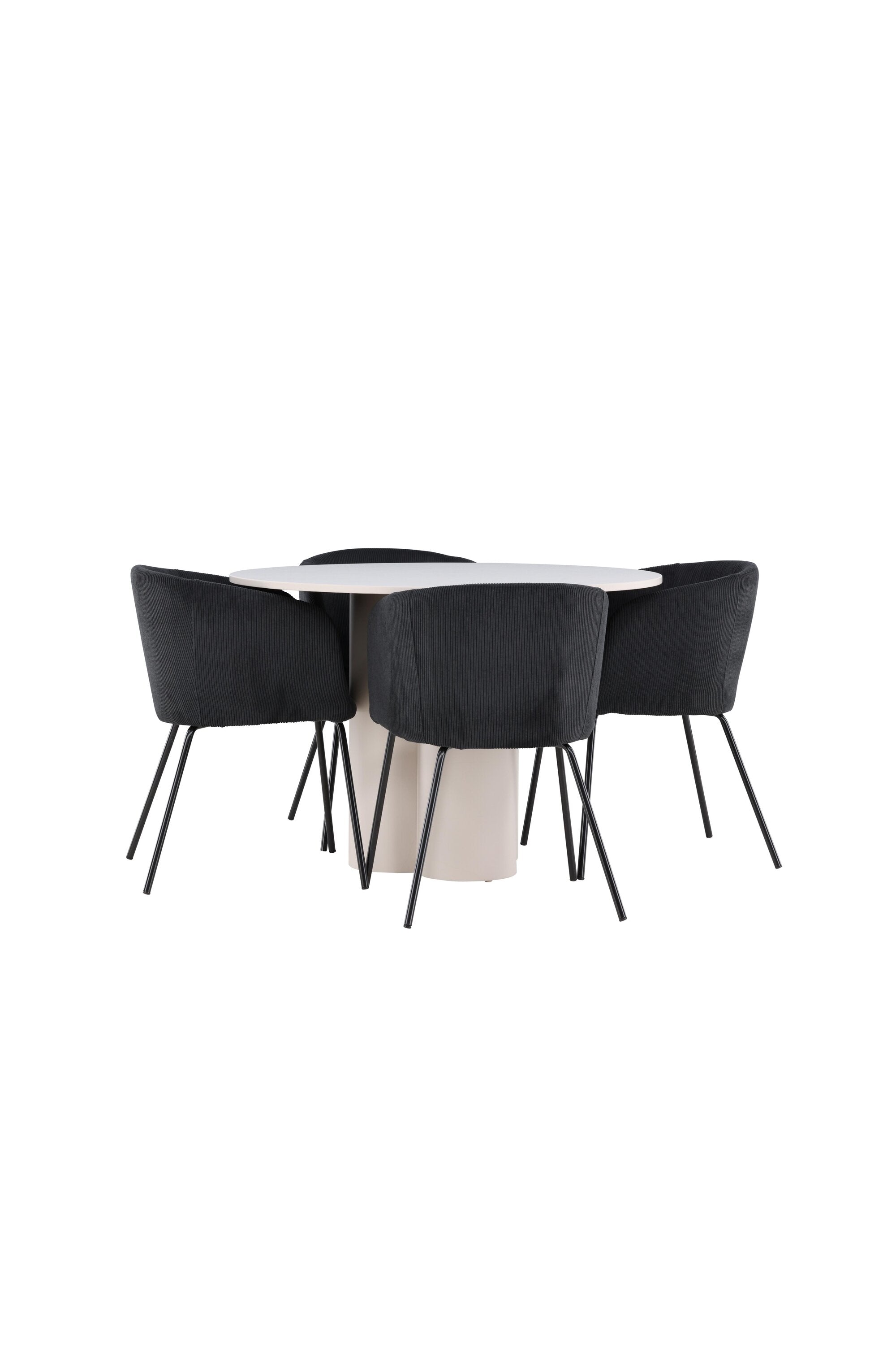 Olivia Matbord med Berit Matstol-GR Dining Set-Venture Home-peaceofhome.se