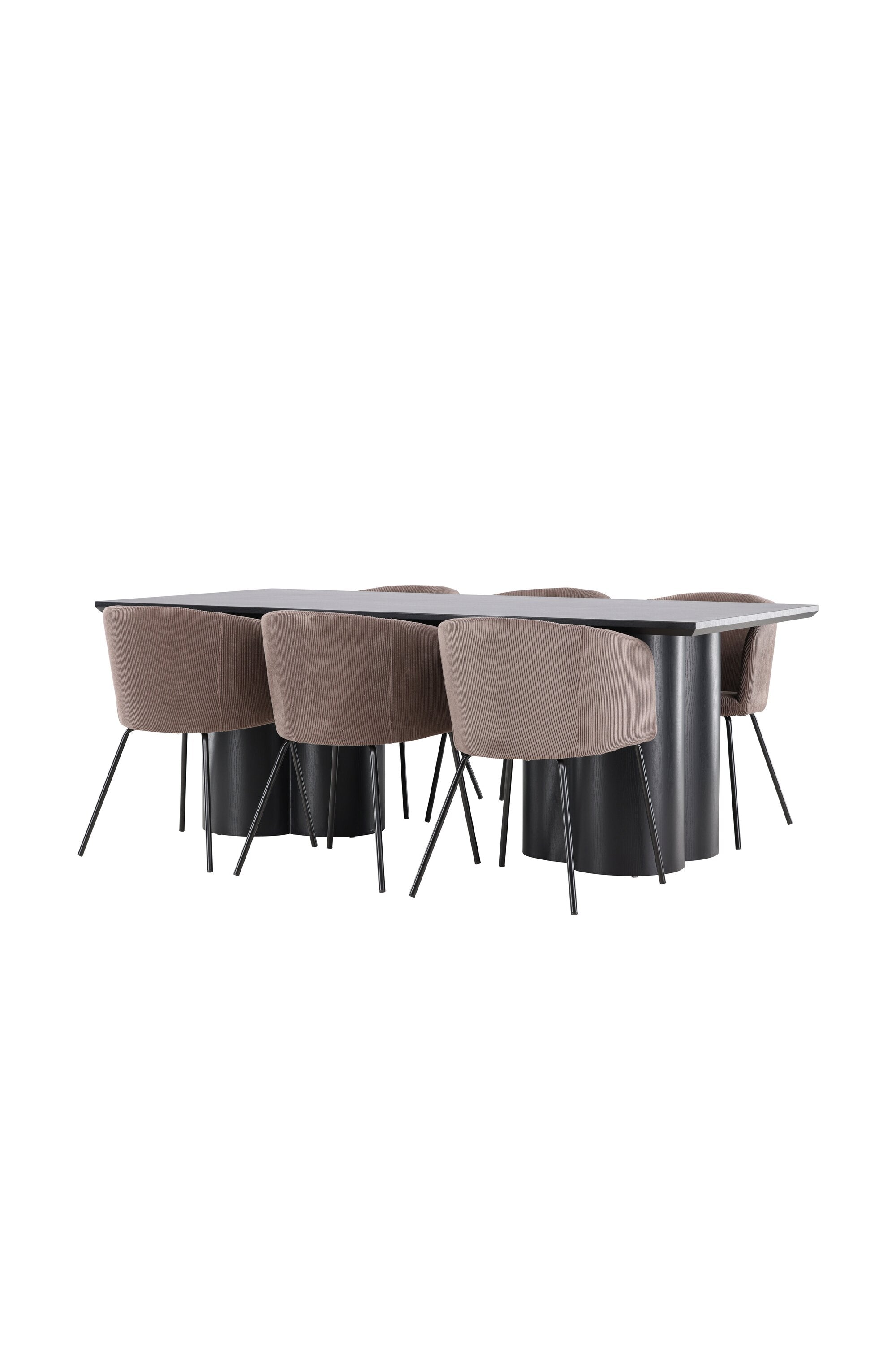 Olivia Matbord med Berit Matstol-GR Dining Set-Venture Home-peaceofhome.se