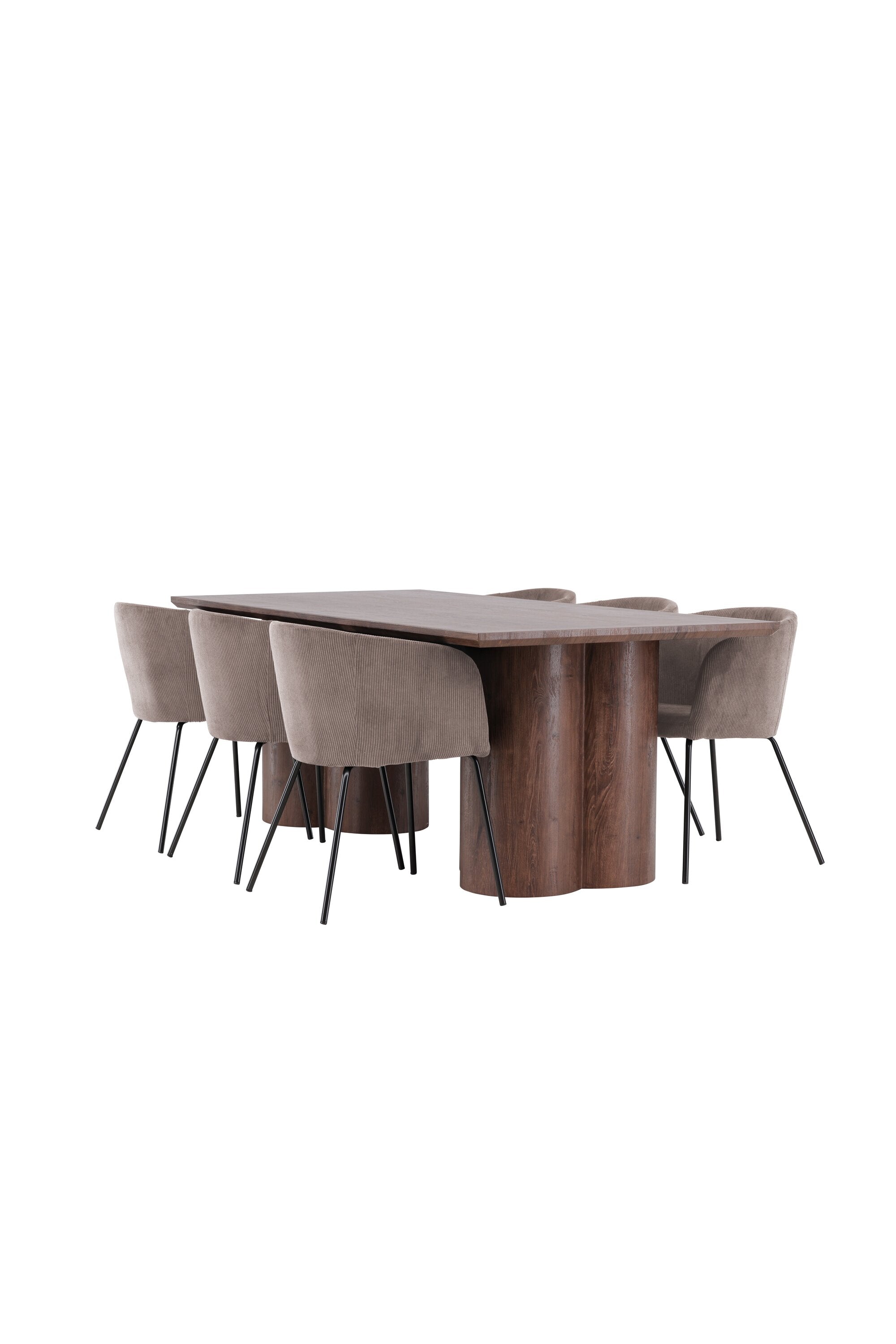 Olivia Matbord med Berit Matstol-GR Dining Set-Venture Home-peaceofhome.se