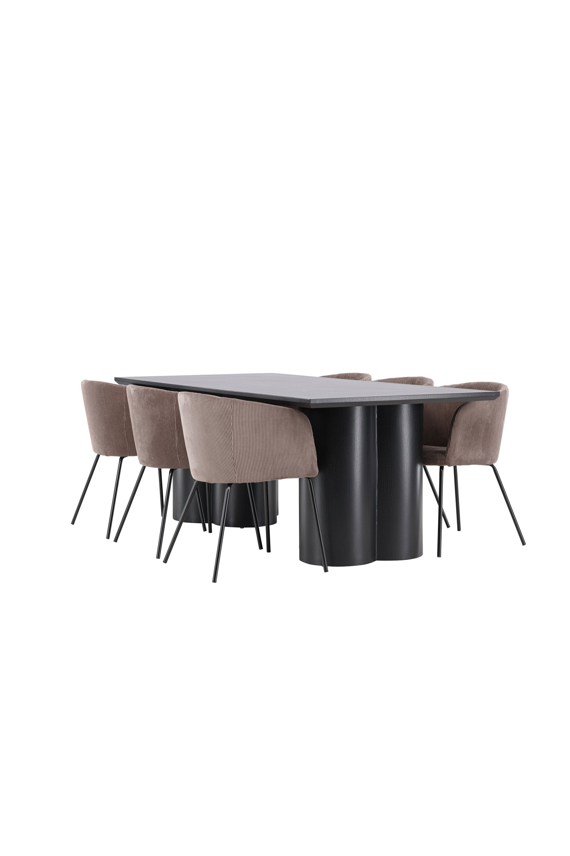 Olivia Matbord med Berit Matstol-GR Dining Set-Venture Home-peaceofhome.se