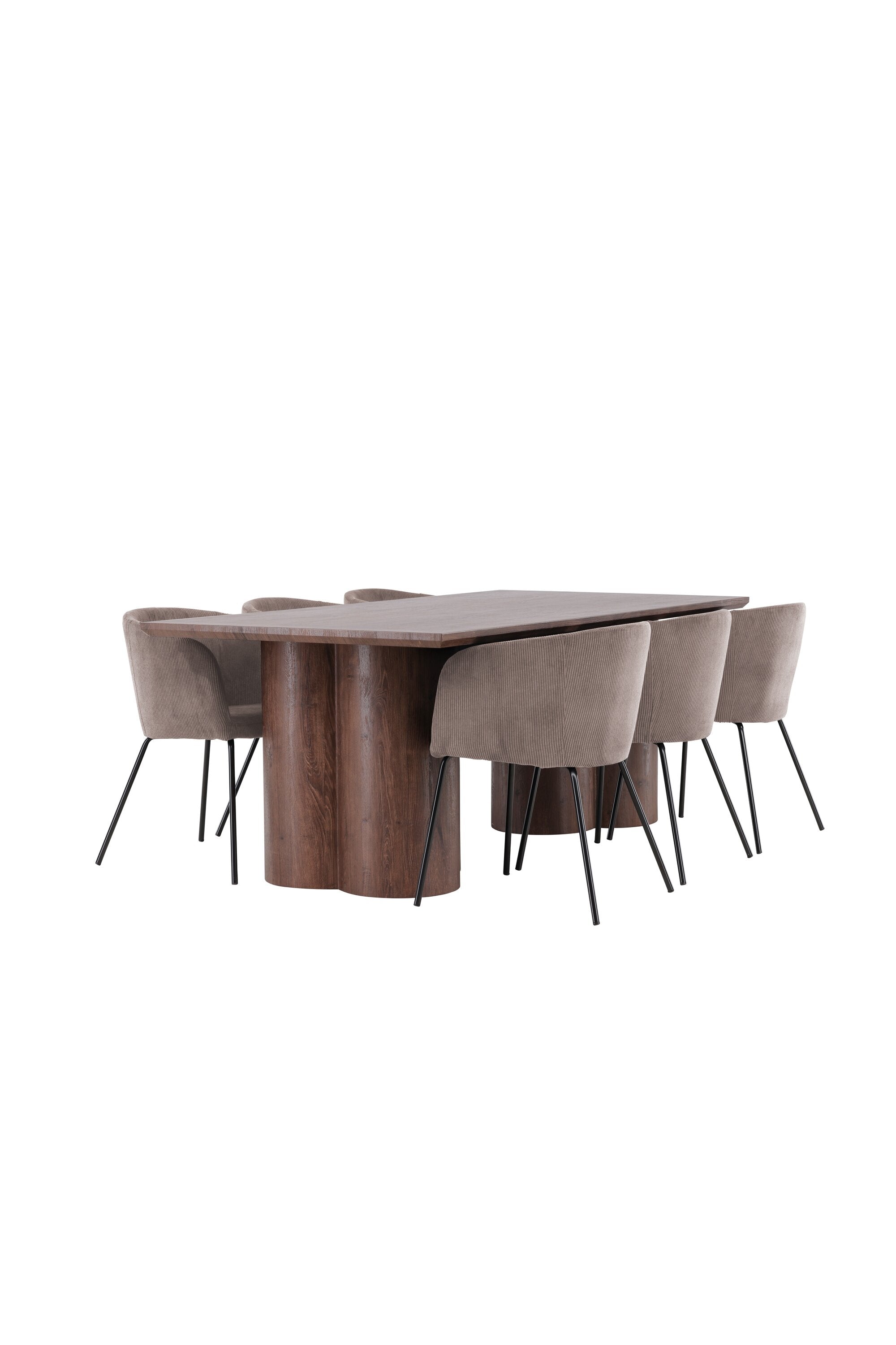 Olivia Matbord med Berit Matstol-GR Dining Set-Venture Home-peaceofhome.se