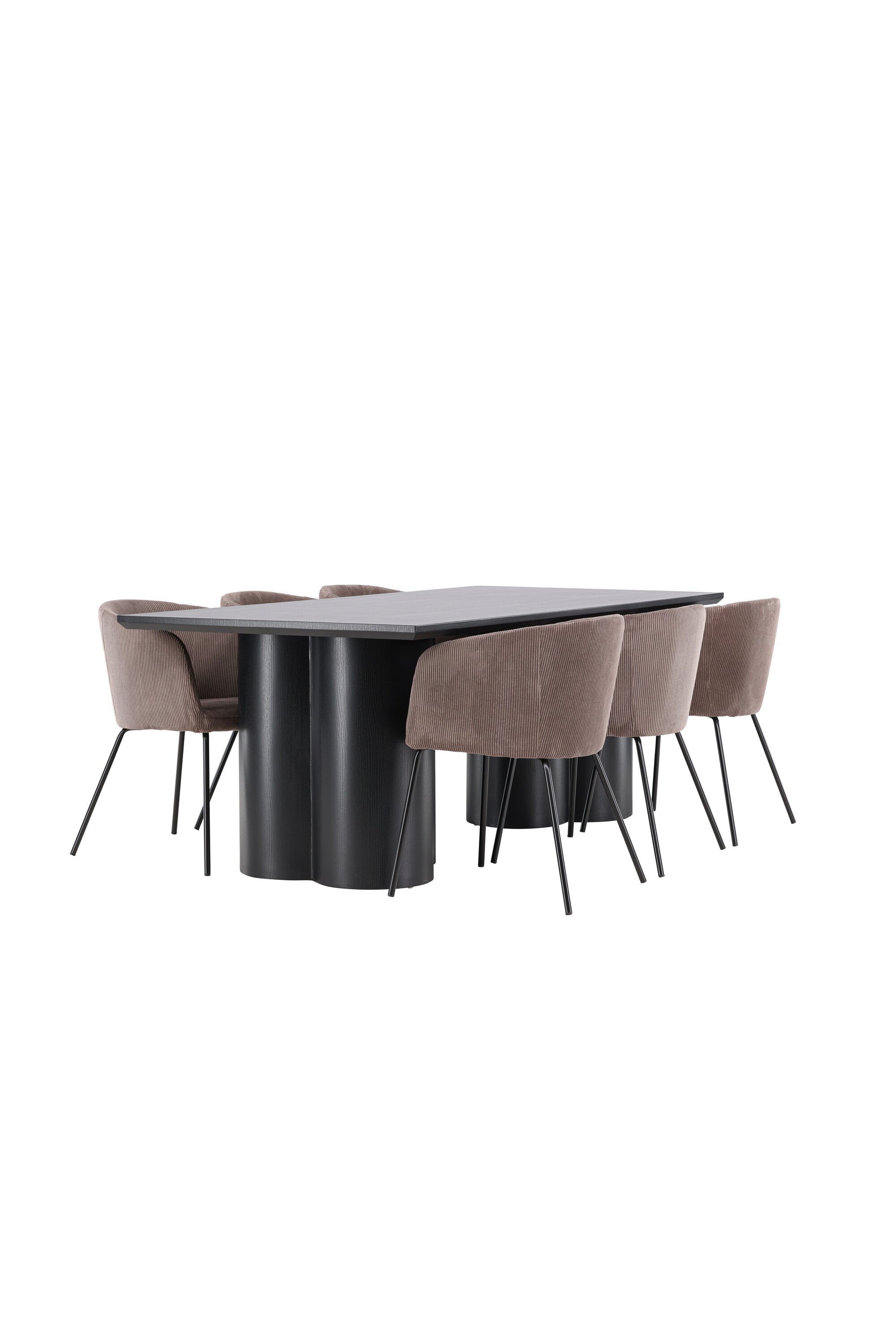 Olivia Matbord med Berit Matstol-GR Dining Set-Venture Home-peaceofhome.se