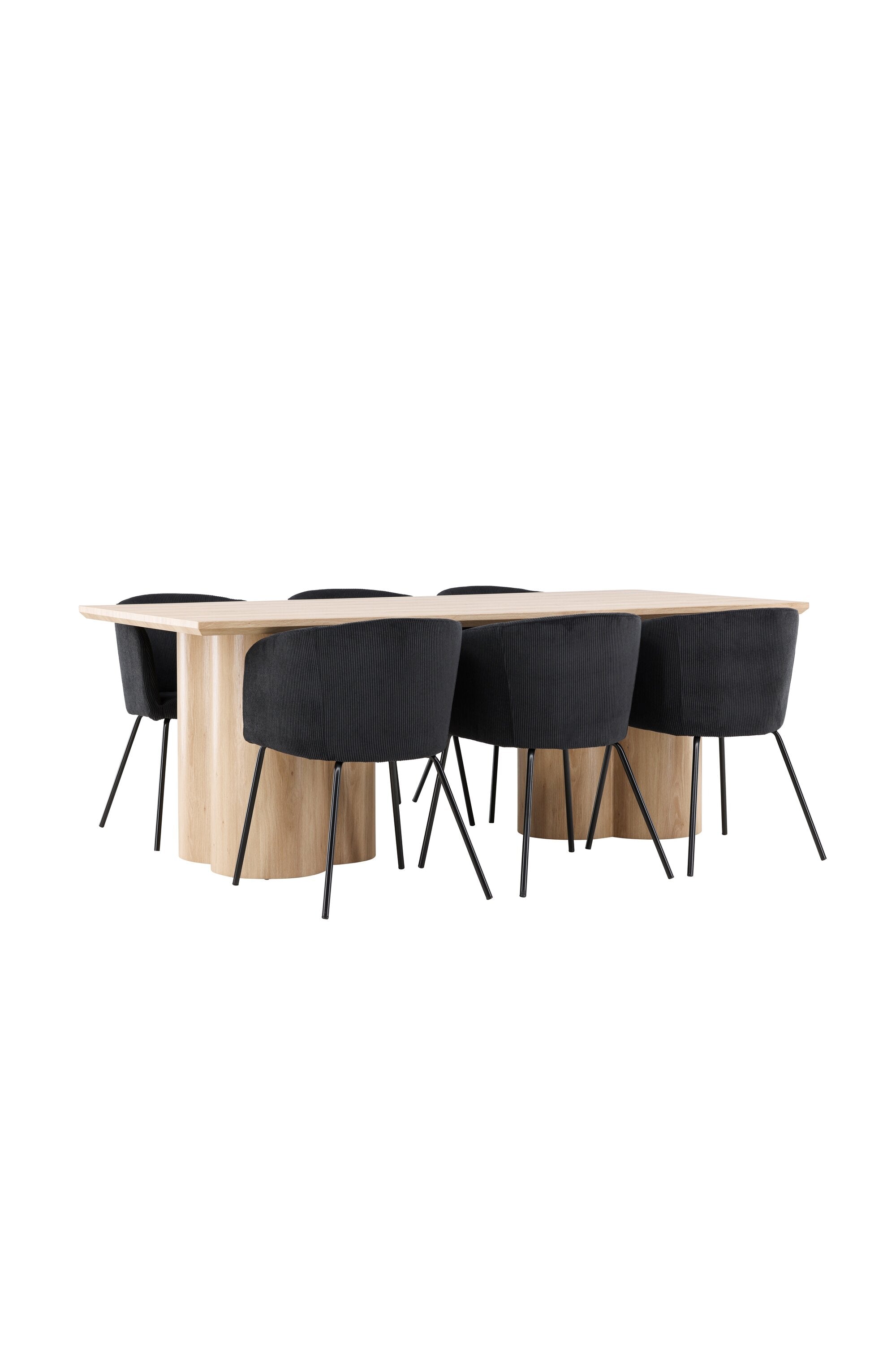 Olivia Matbord med Berit Matstol-GR Dining Set-Venture Home-peaceofhome.se