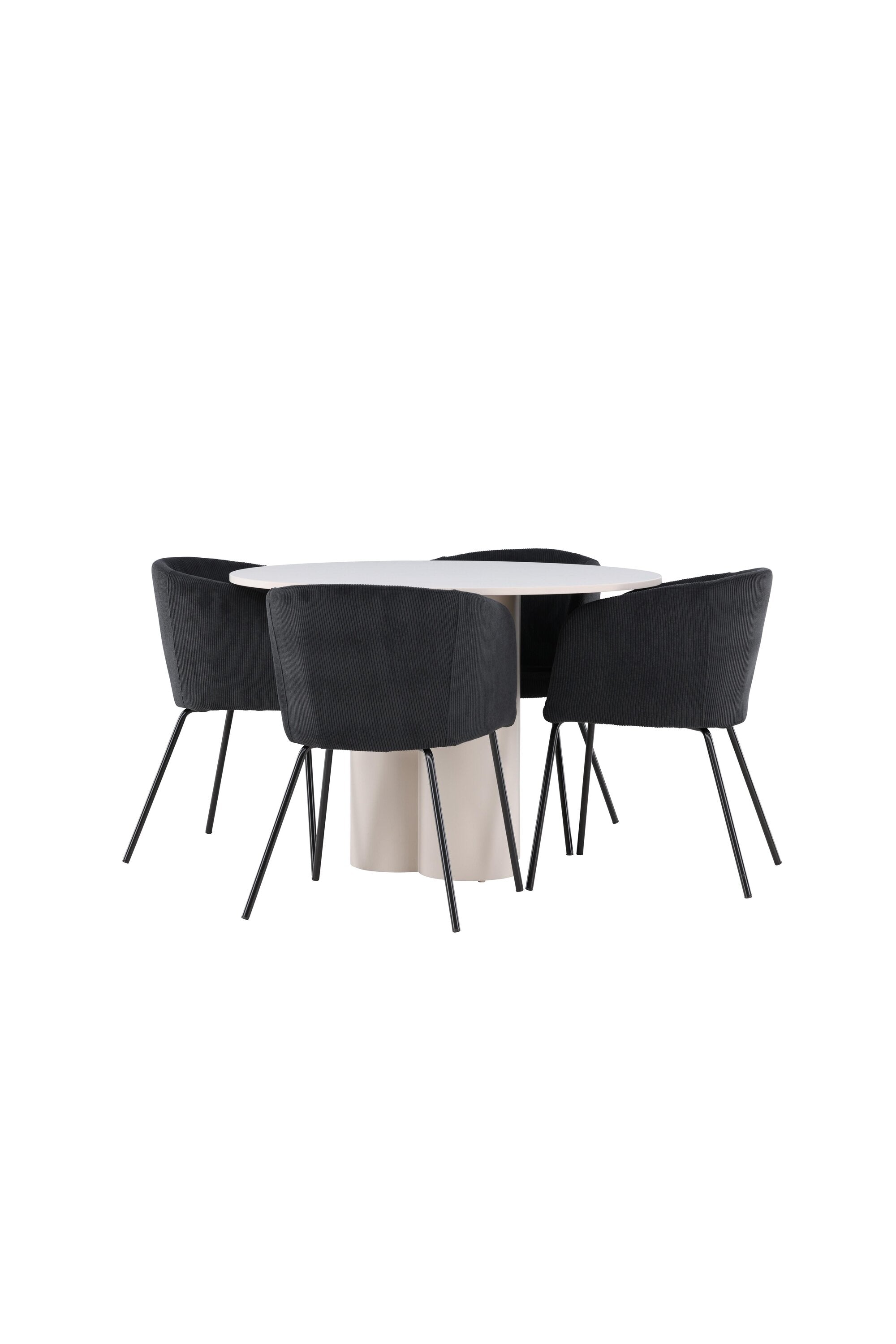 Olivia Matbord med Berit Matstol-GR Dining Set-Venture Home-peaceofhome.se