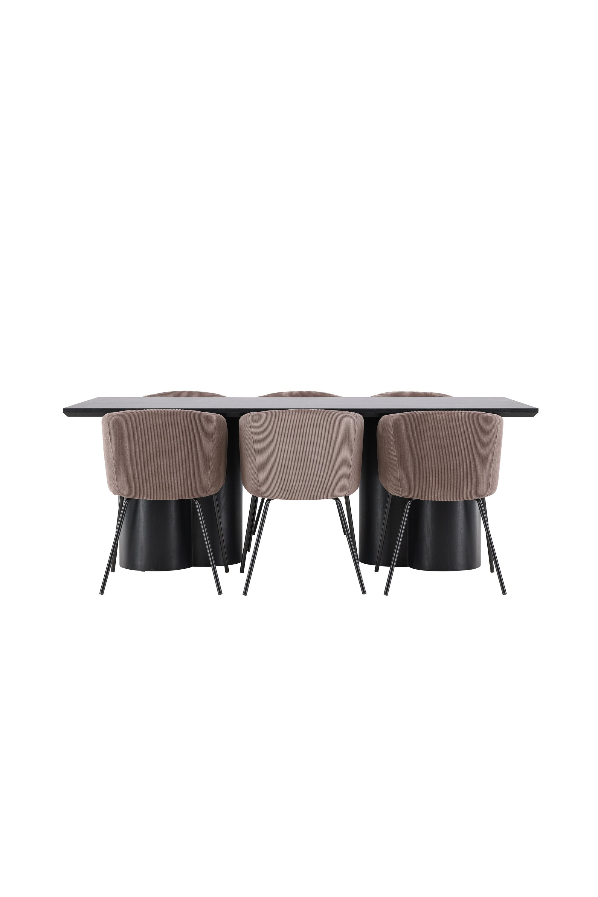 Olivia Matbord med Berit Matstol-GR Dining Set-Venture Home-peaceofhome.se