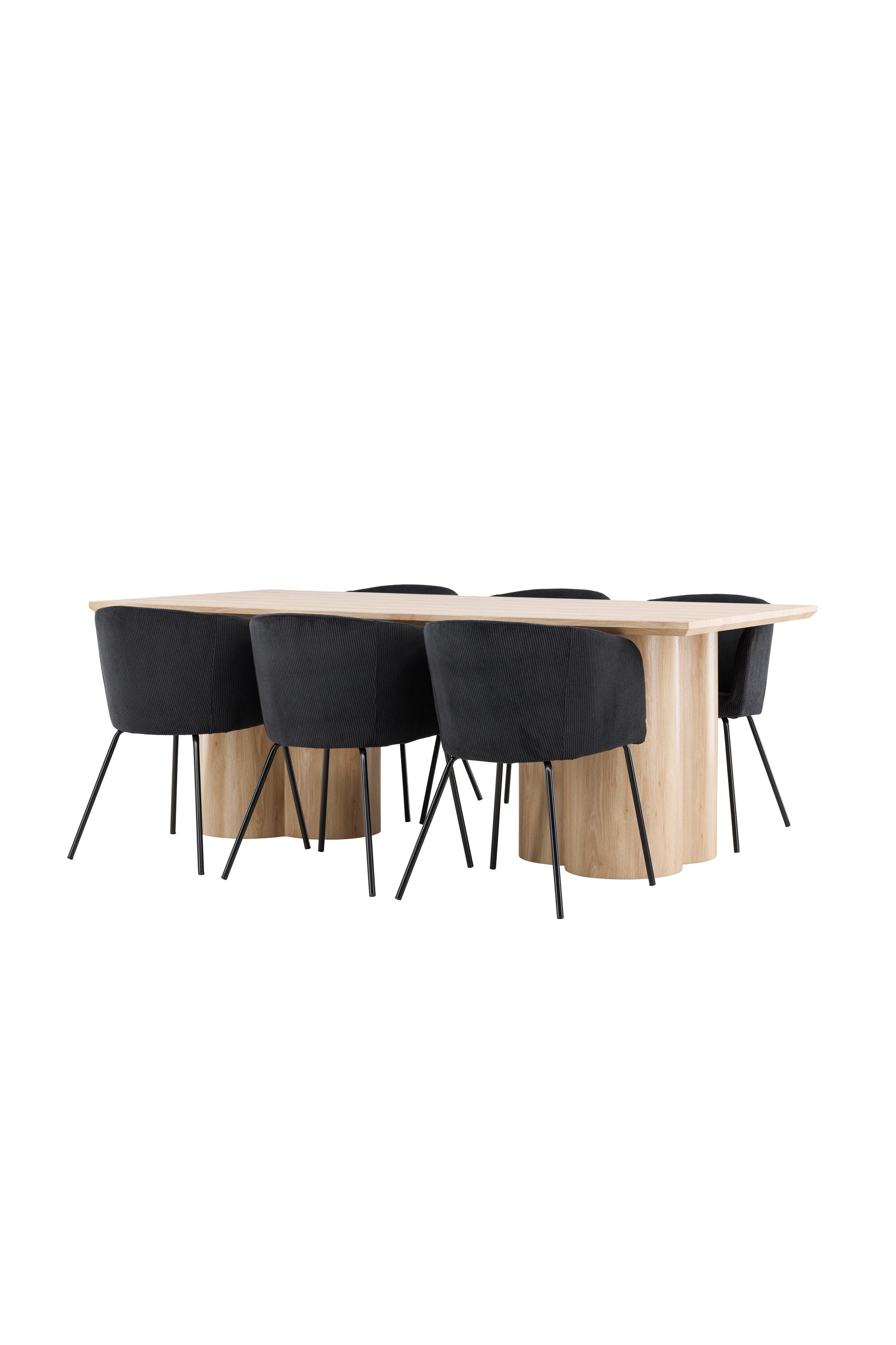 Olivia Matbord med Berit Matstol-GR Dining Set-Venture Home-peaceofhome.se