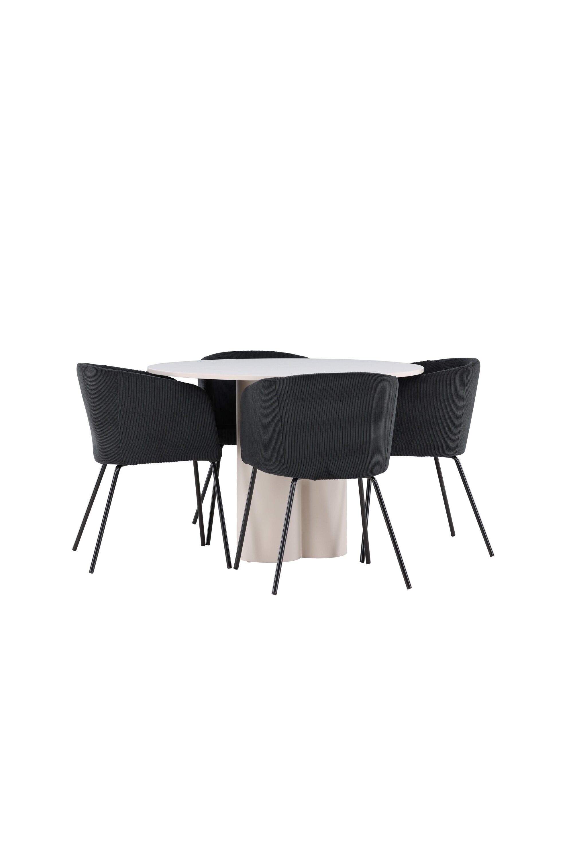 Olivia Matbord med Berit Matstol-GR Dining Set-Venture Home-peaceofhome.se