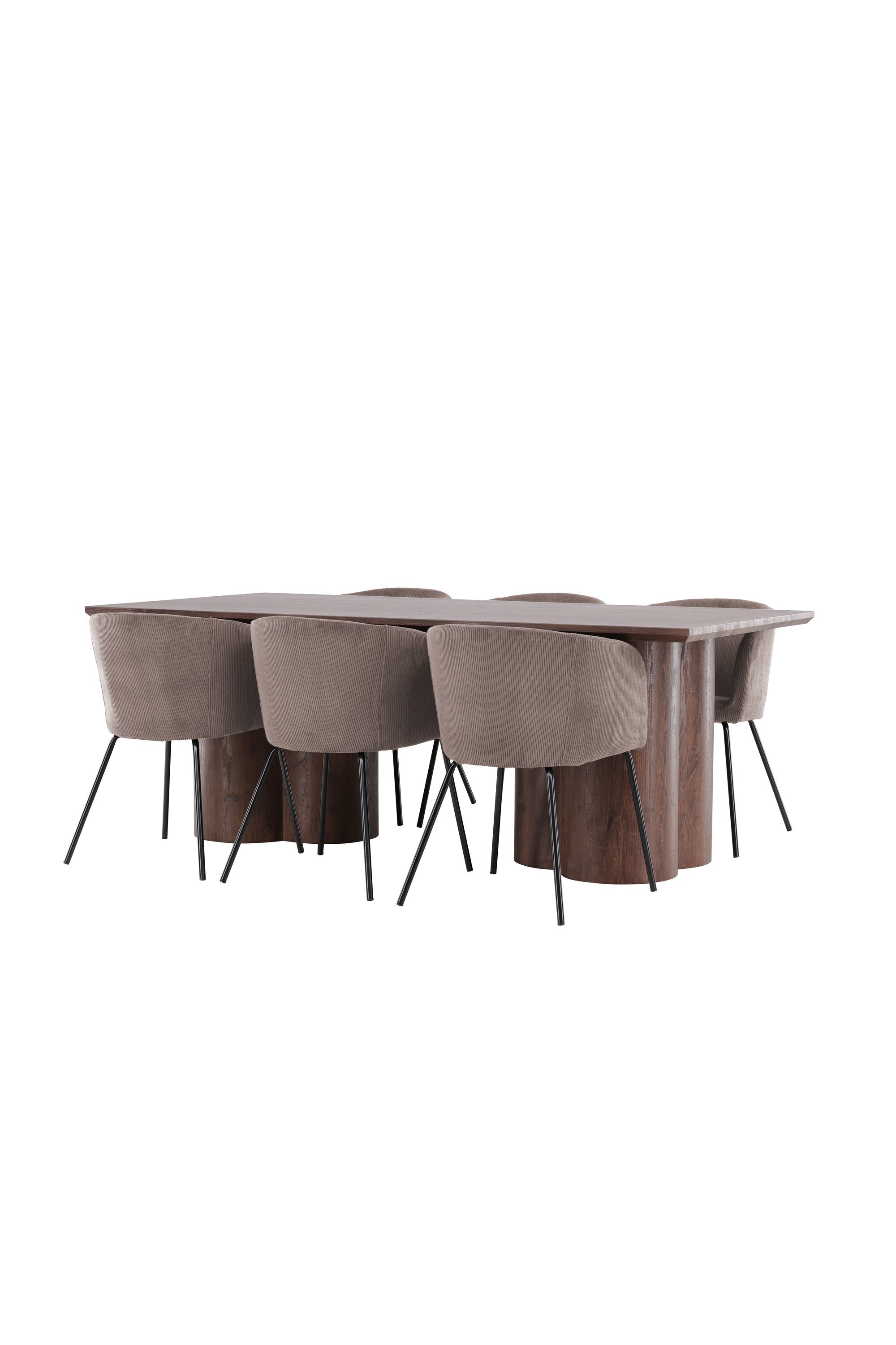 Olivia Matbord med Berit Matstol-GR Dining Set-Venture Home-peaceofhome.se