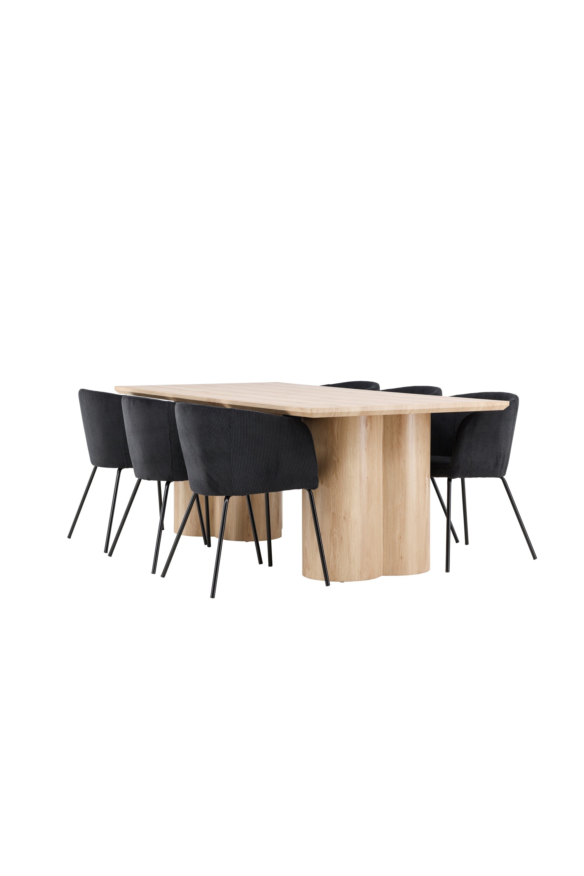 Olivia Matbord med Berit Matstol-GR Dining Set-Venture Home-peaceofhome.se