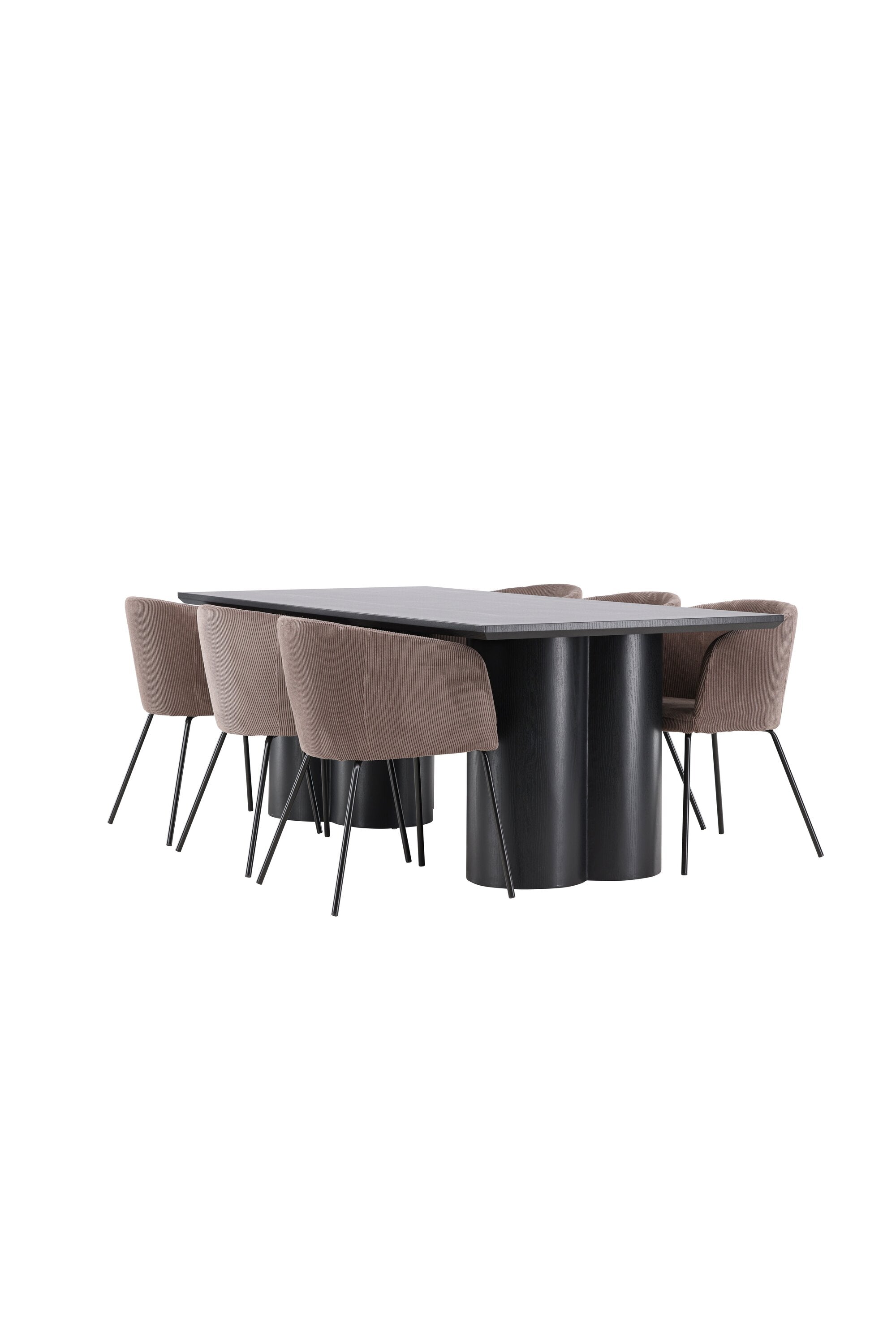 Olivia Matbord med Berit Matstol-GR Dining Set-Venture Home-peaceofhome.se