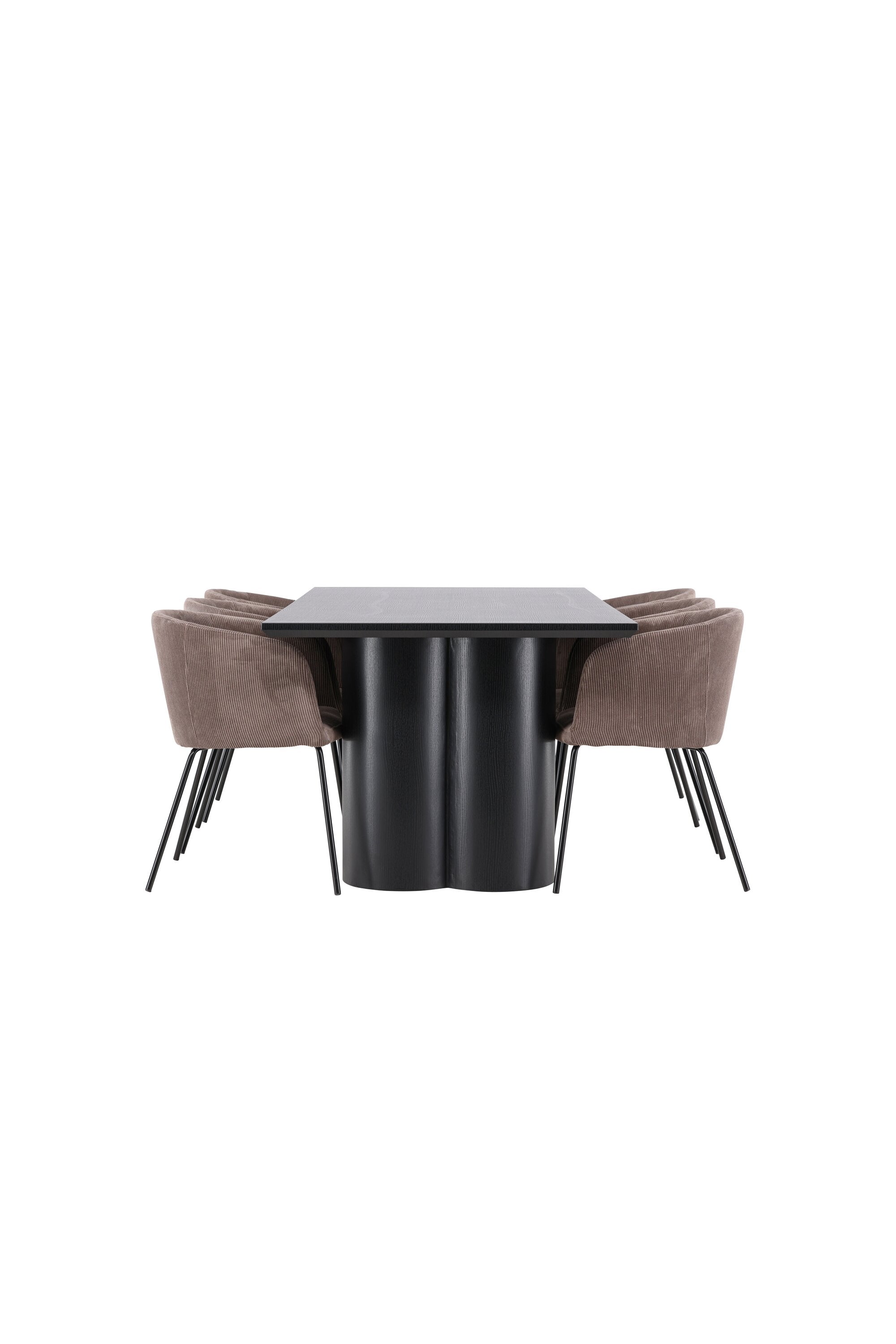 Olivia Matbord med Berit Matstol-GR Dining Set-Venture Home-peaceofhome.se