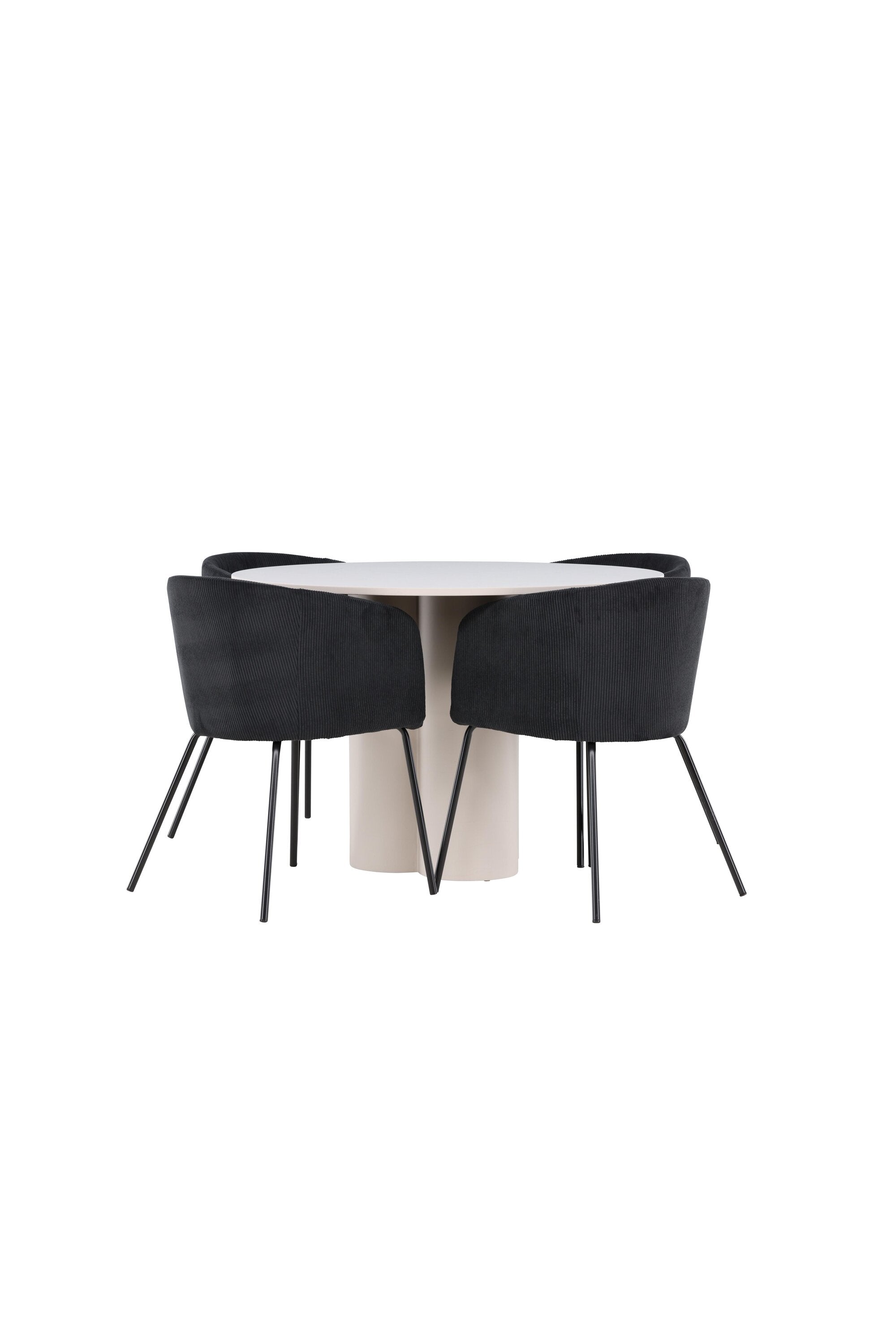 Olivia Matbord med Berit Matstol-GR Dining Set-Venture Home-peaceofhome.se