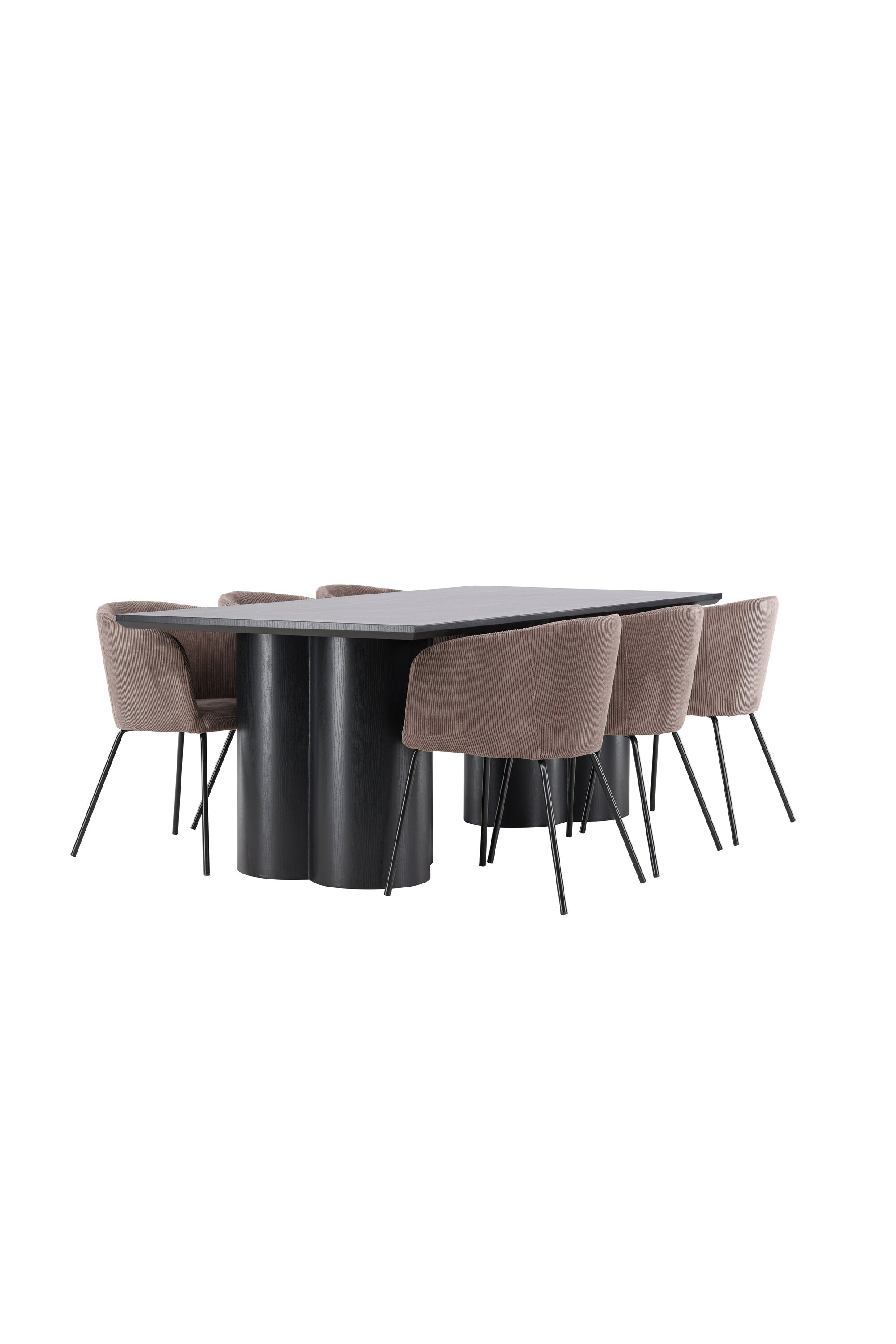 Olivia Matbord med Berit Matstol-GR Dining Set-Venture Home-peaceofhome.se