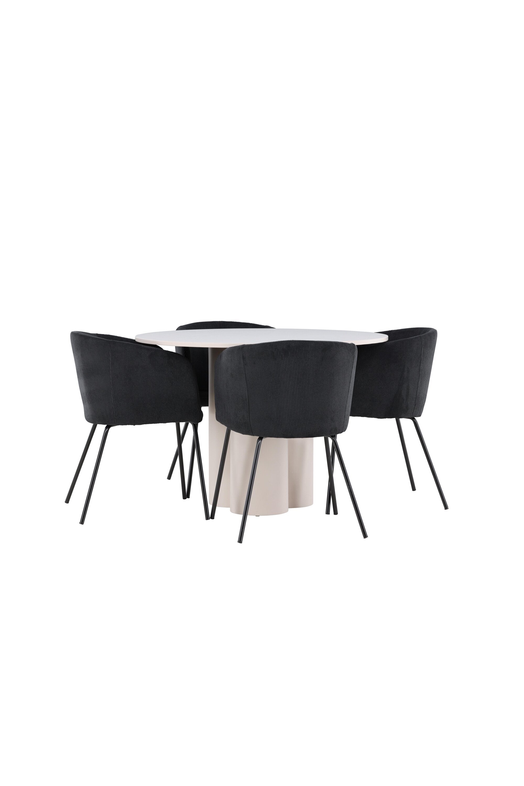 Olivia Matbord med Berit Matstol-GR Dining Set-Venture Home-peaceofhome.se