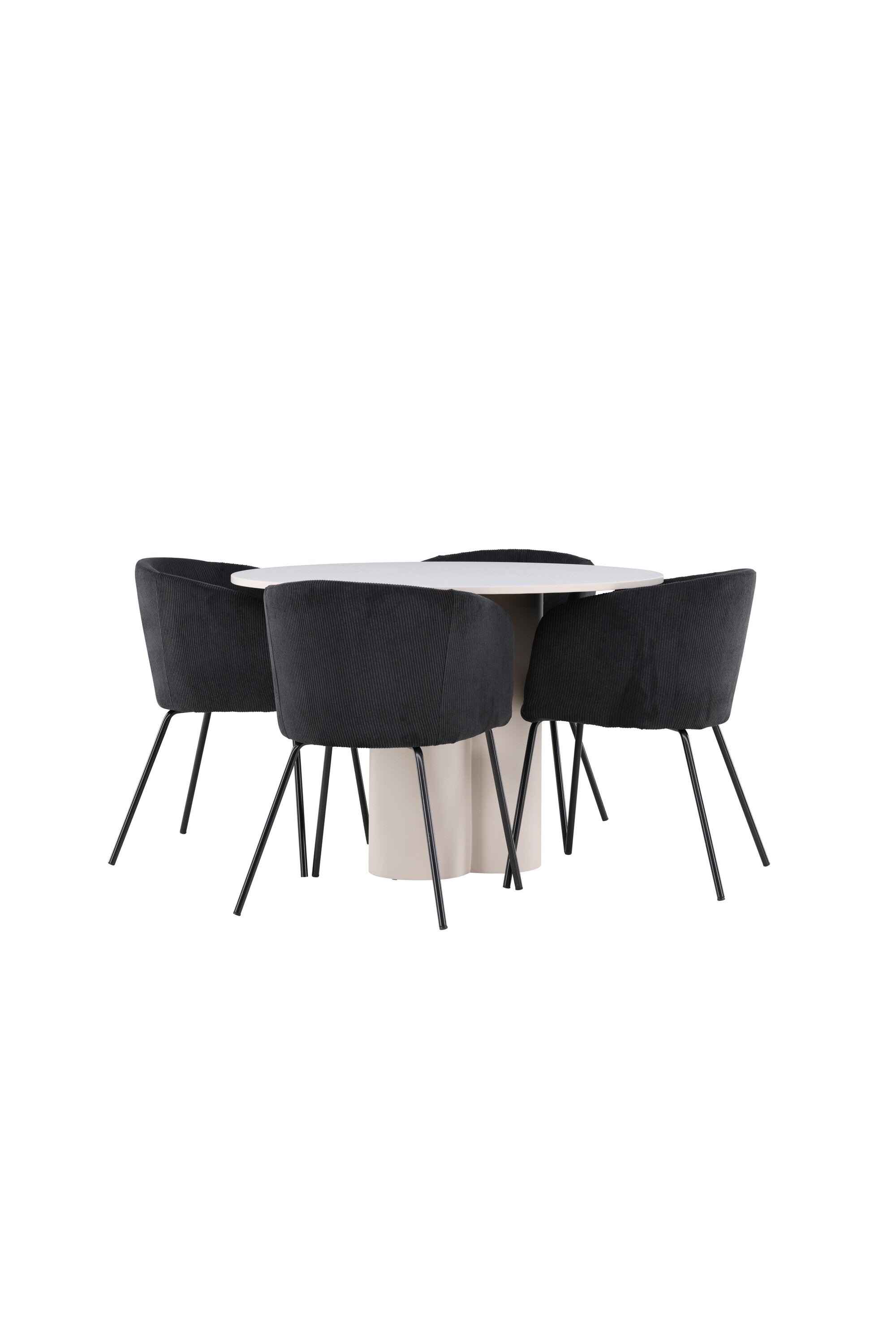 Olivia Matbord med Berit Matstol-GR Dining Set-Venture Home-peaceofhome.se