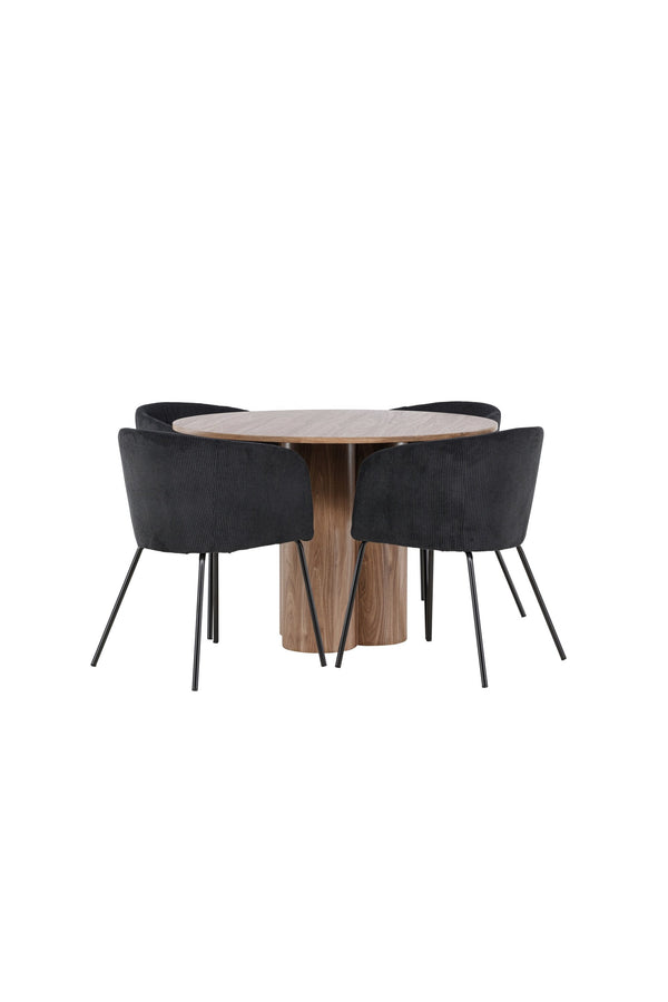 Olivia Matbord med Berit Matstol-GR Dining Set-Venture Home-peaceofhome.se