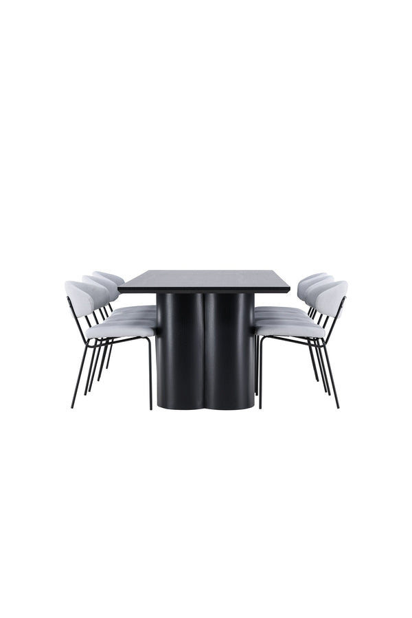 Olivia Matbord med Chico Matstol-GR Dining Set-Venture Home-peaceofhome.se