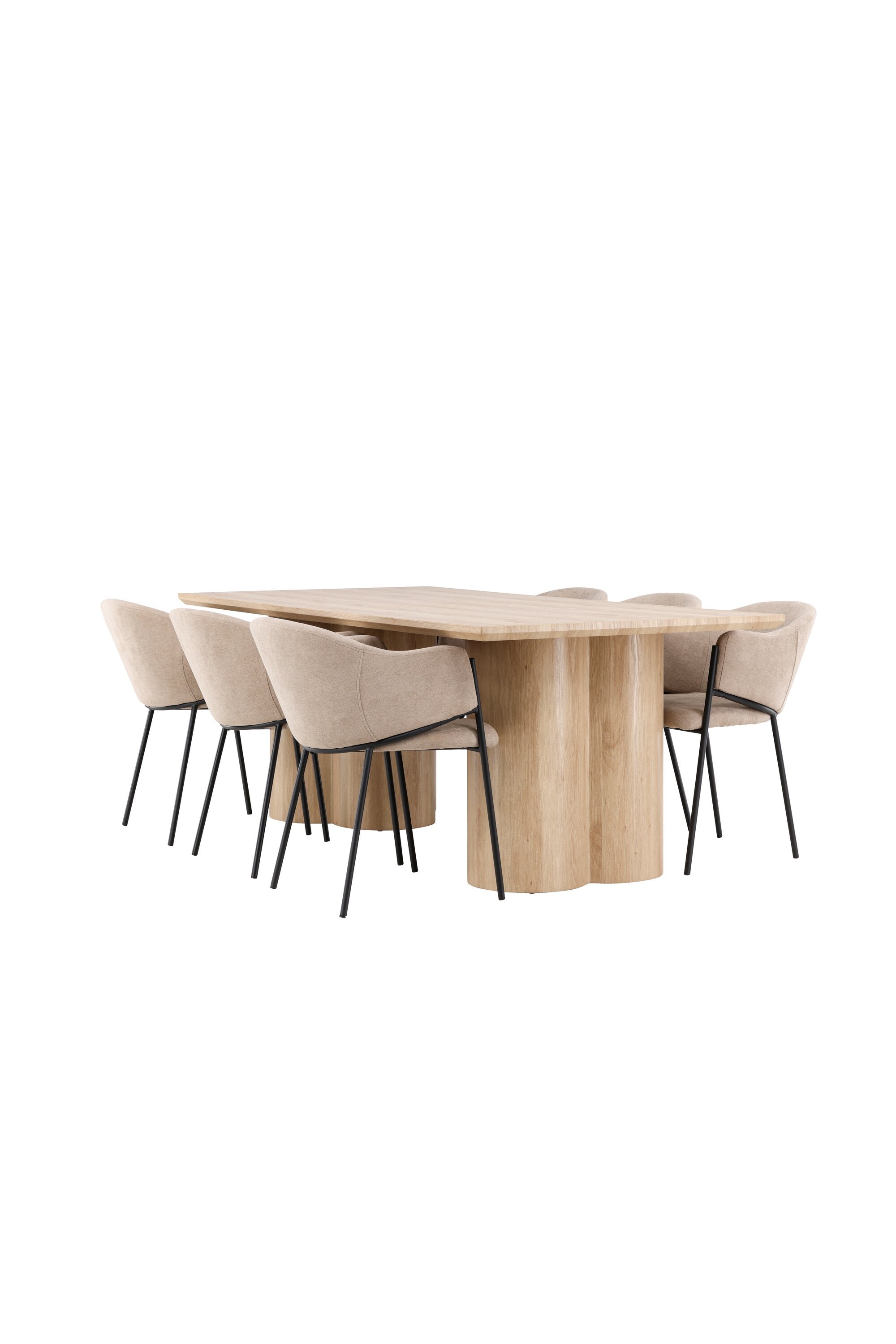 Olivia Matbord med Evelina Matstol-GR Dining Set-Venture Home-peaceofhome.se