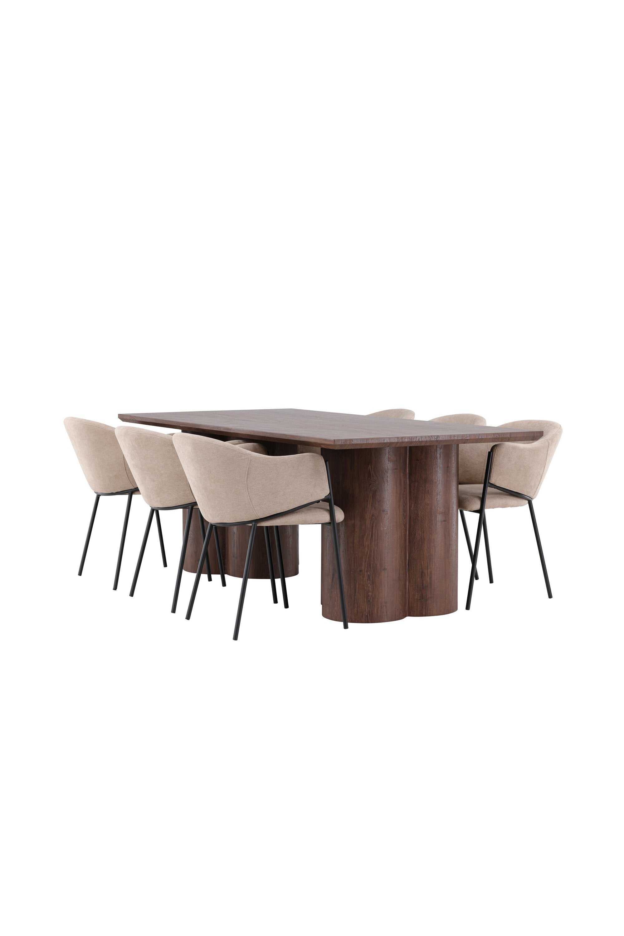 Olivia Matbord med Evelina Matstol-GR Dining Set-Venture Home-peaceofhome.se