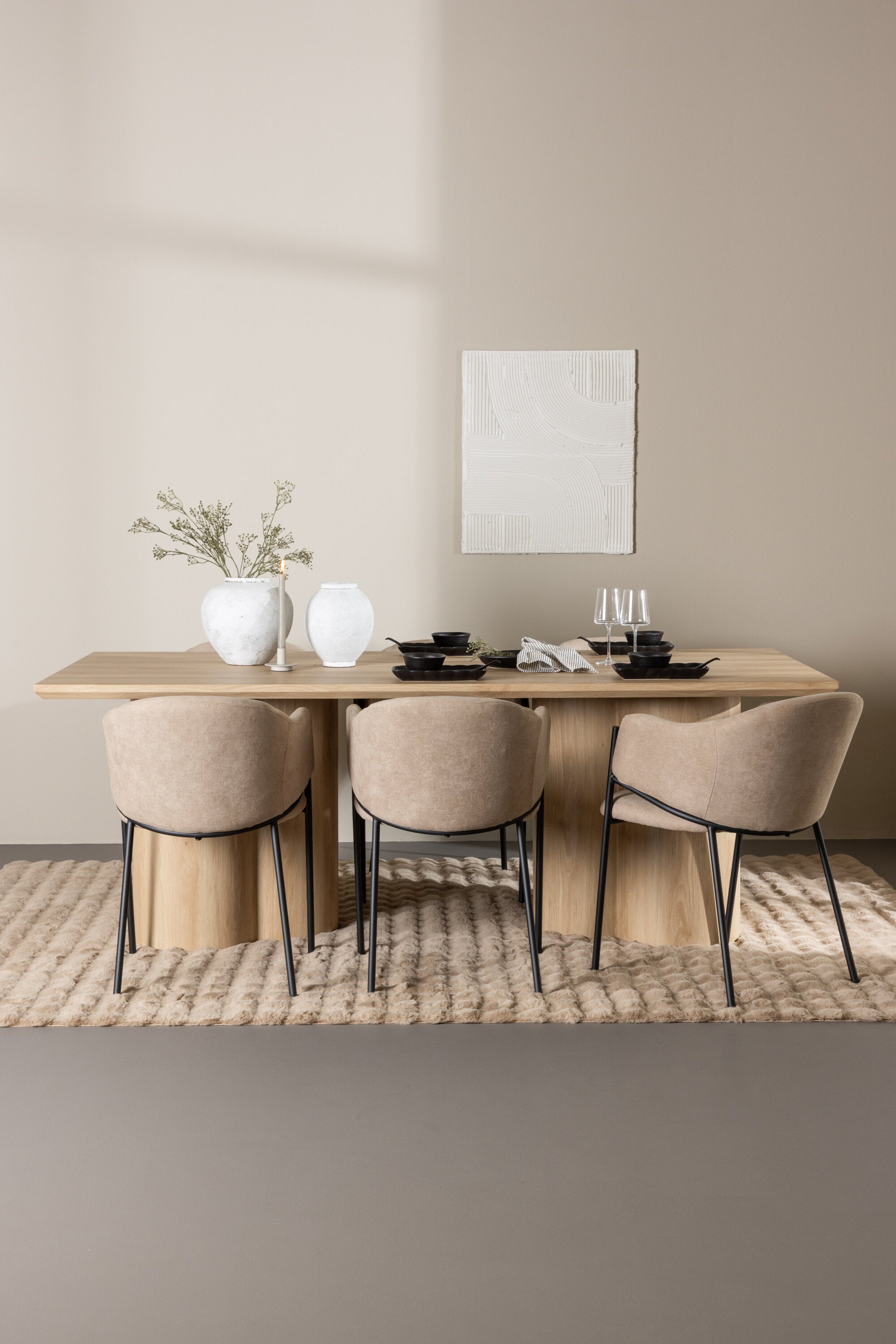 Olivia Matbord med Evelina Matstol-GR Dining Set-Venture Home-peaceofhome.se