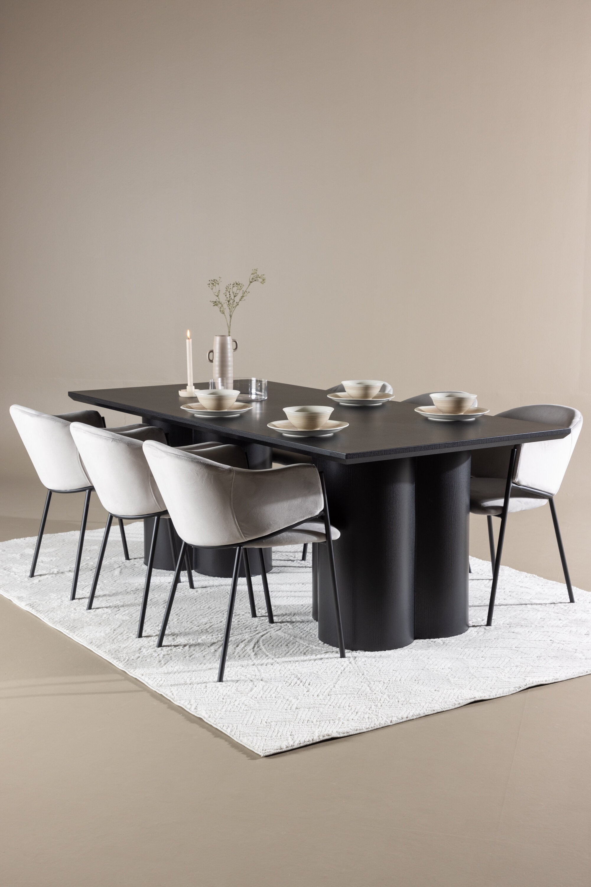 Olivia Matbord med Evelina Matstol-GR Dining Set-Venture Home-peaceofhome.se