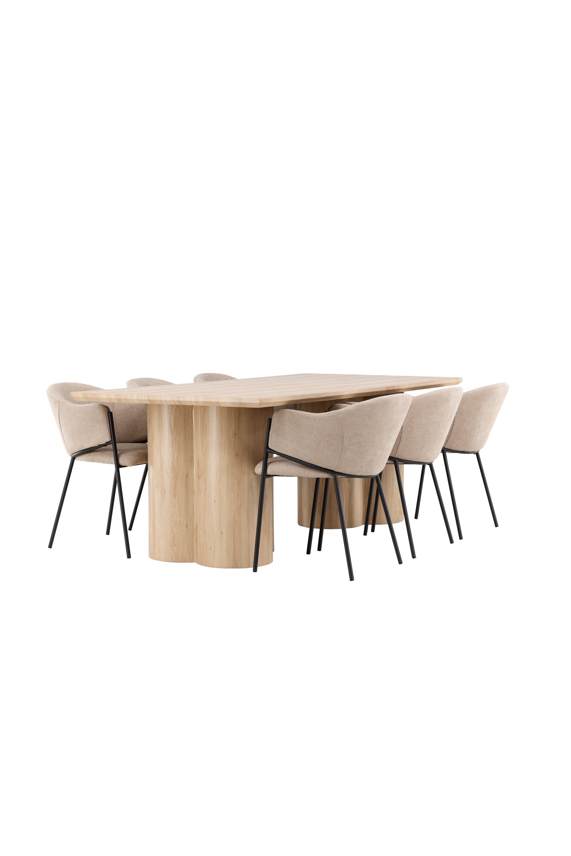 Olivia Matbord med Evelina Matstol-GR Dining Set-Venture Home-peaceofhome.se