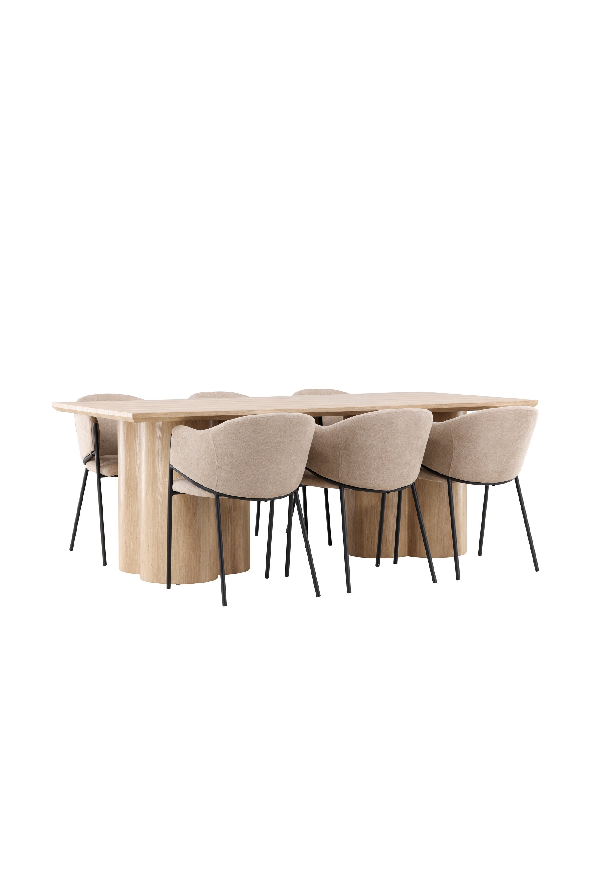 Olivia Matbord med Evelina Matstol-GR Dining Set-Venture Home-peaceofhome.se