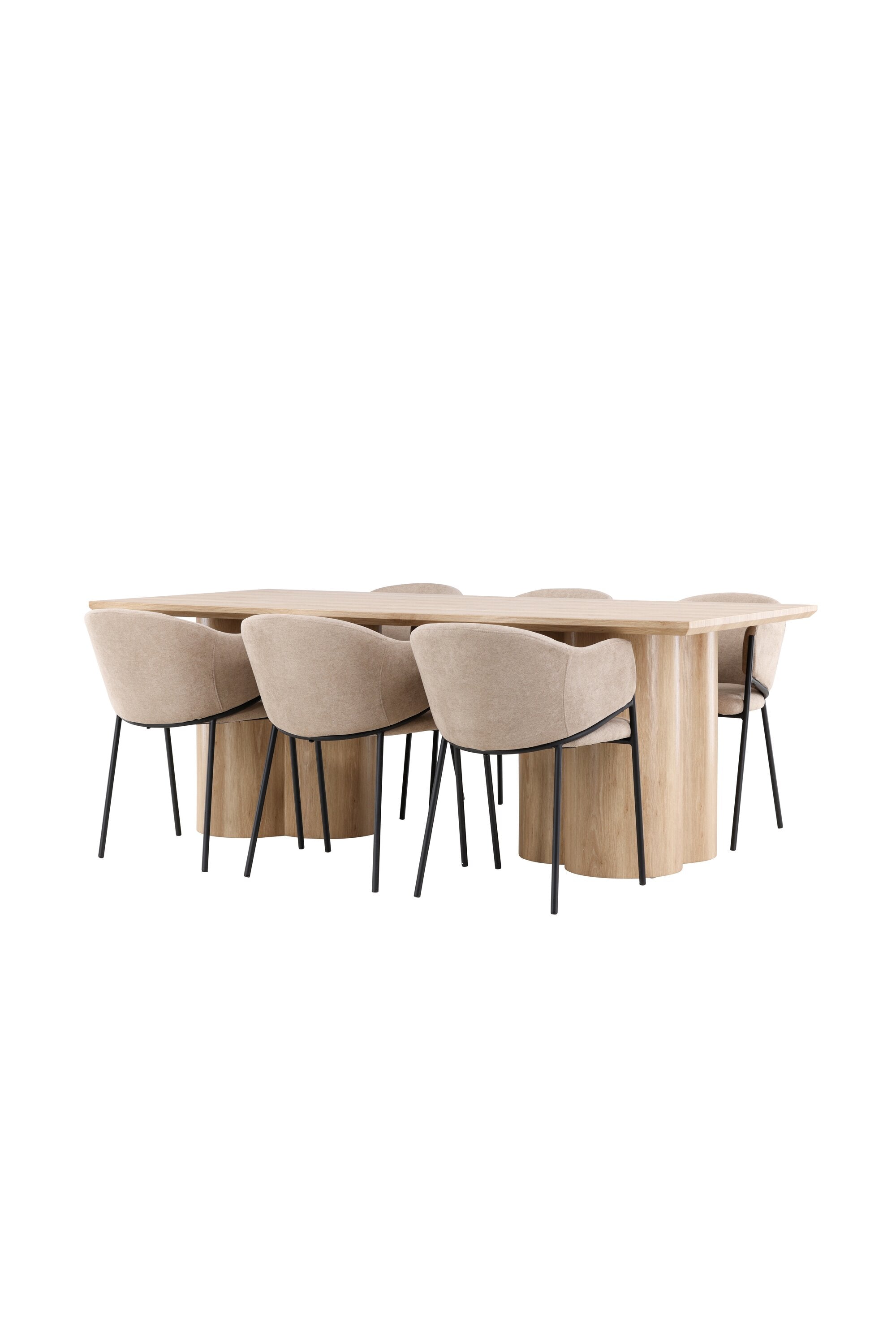 Olivia Matbord med Evelina Matstol-GR Dining Set-Venture Home-peaceofhome.se