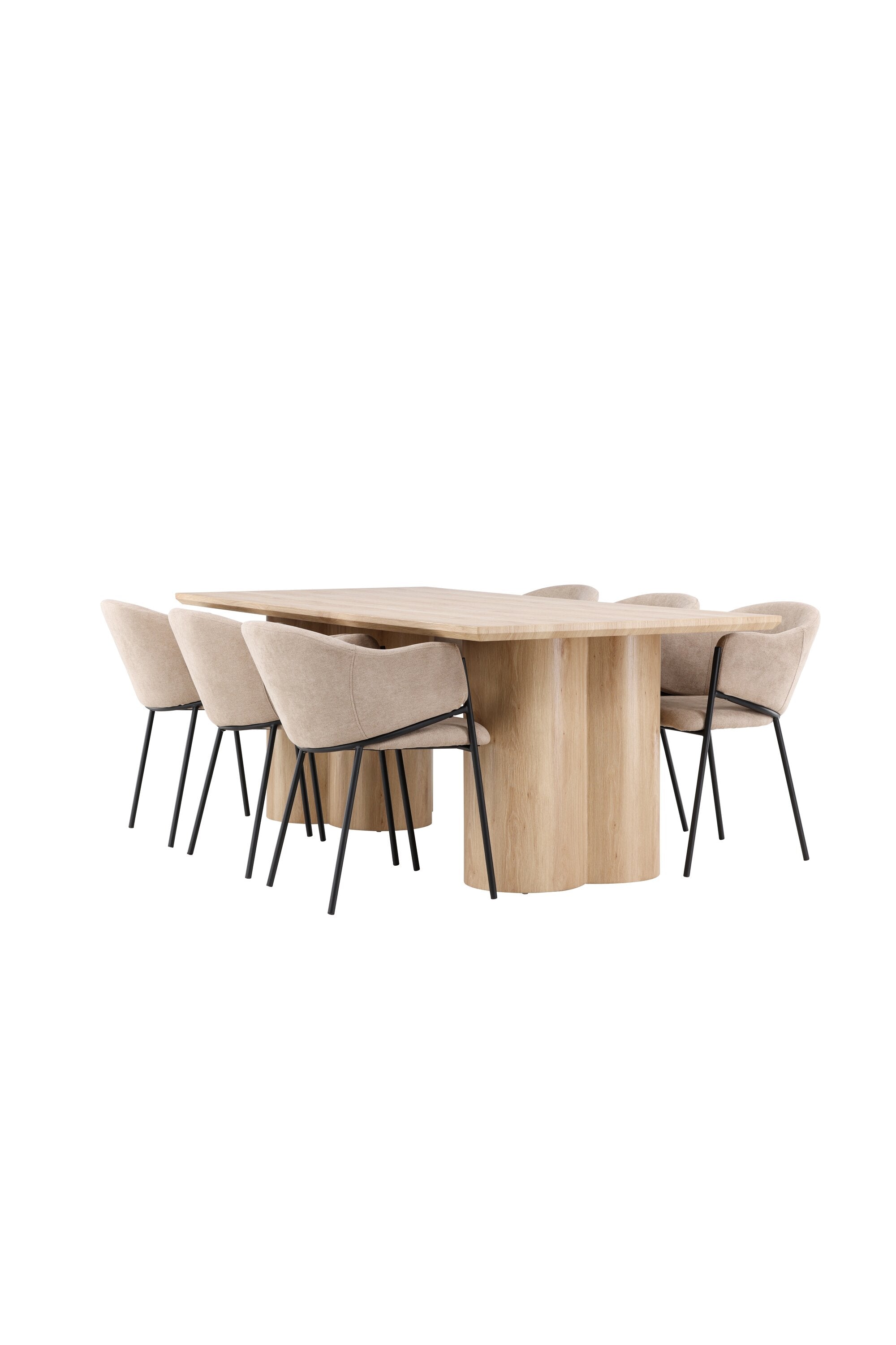 Olivia Matbord med Evelina Matstol-GR Dining Set-Venture Home-peaceofhome.se