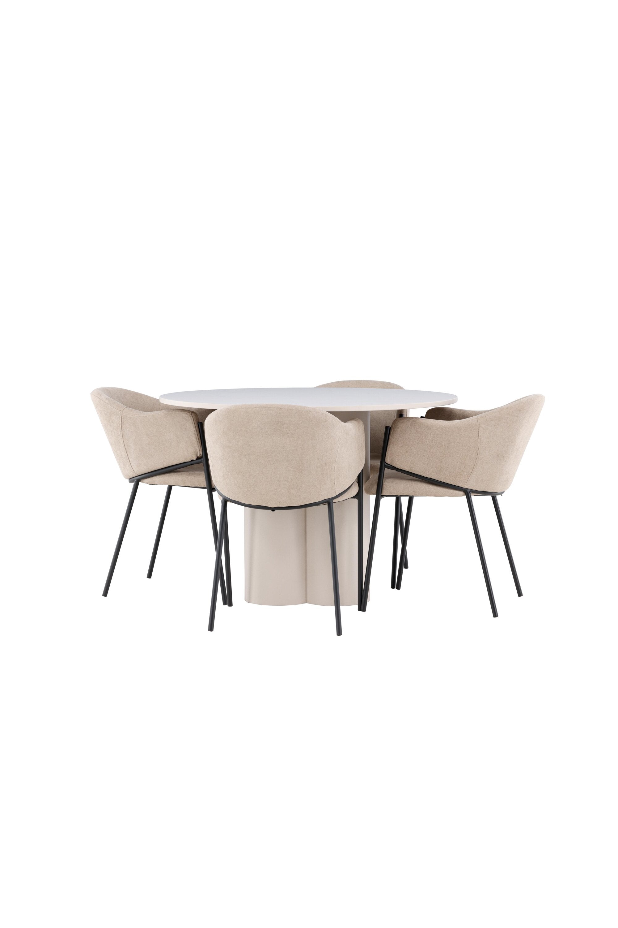 Olivia Matbord med Evelina Matstol-GR Dining Set-Venture Home-peaceofhome.se