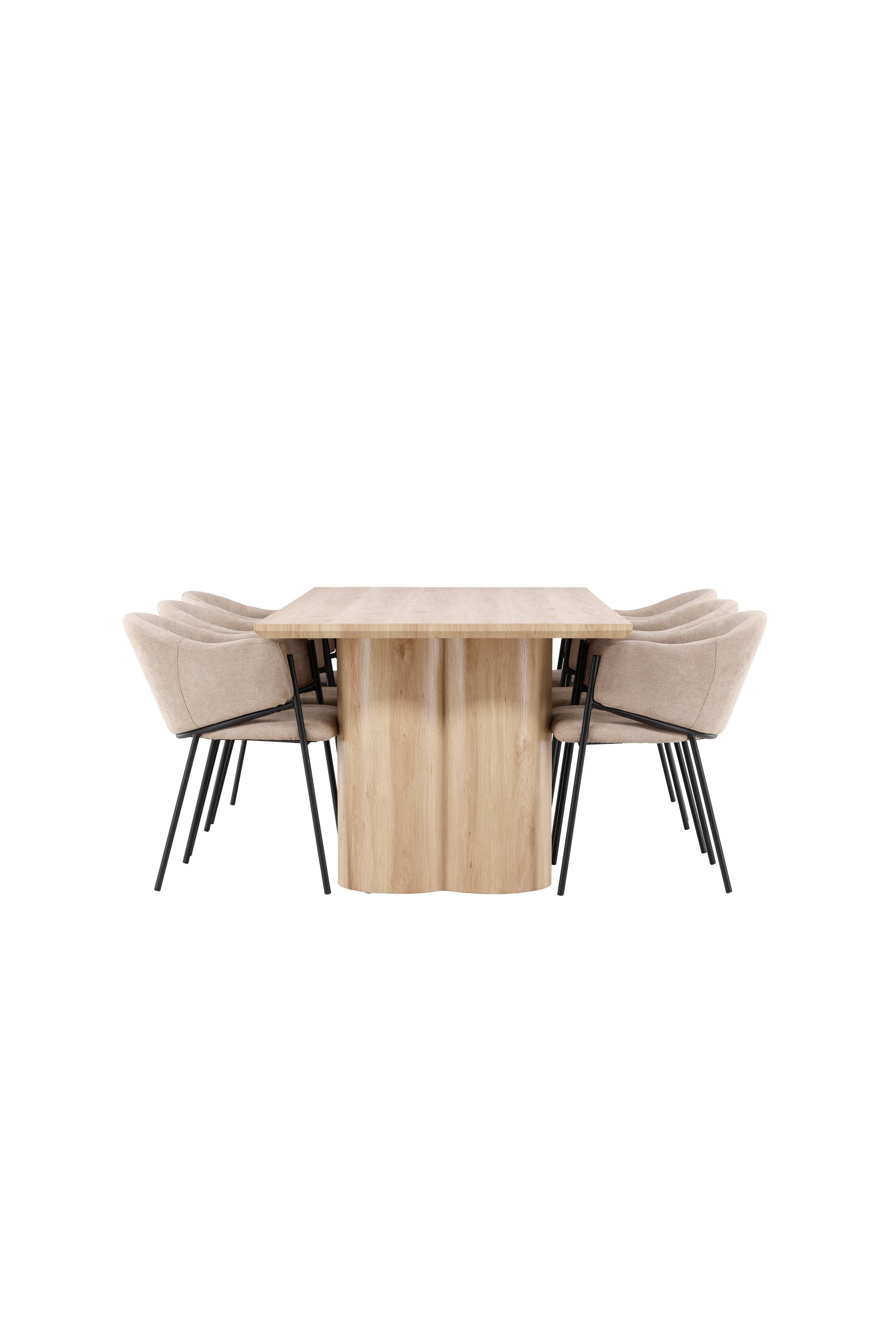 Olivia Matbord med Evelina Matstol-GR Dining Set-Venture Home-peaceofhome.se