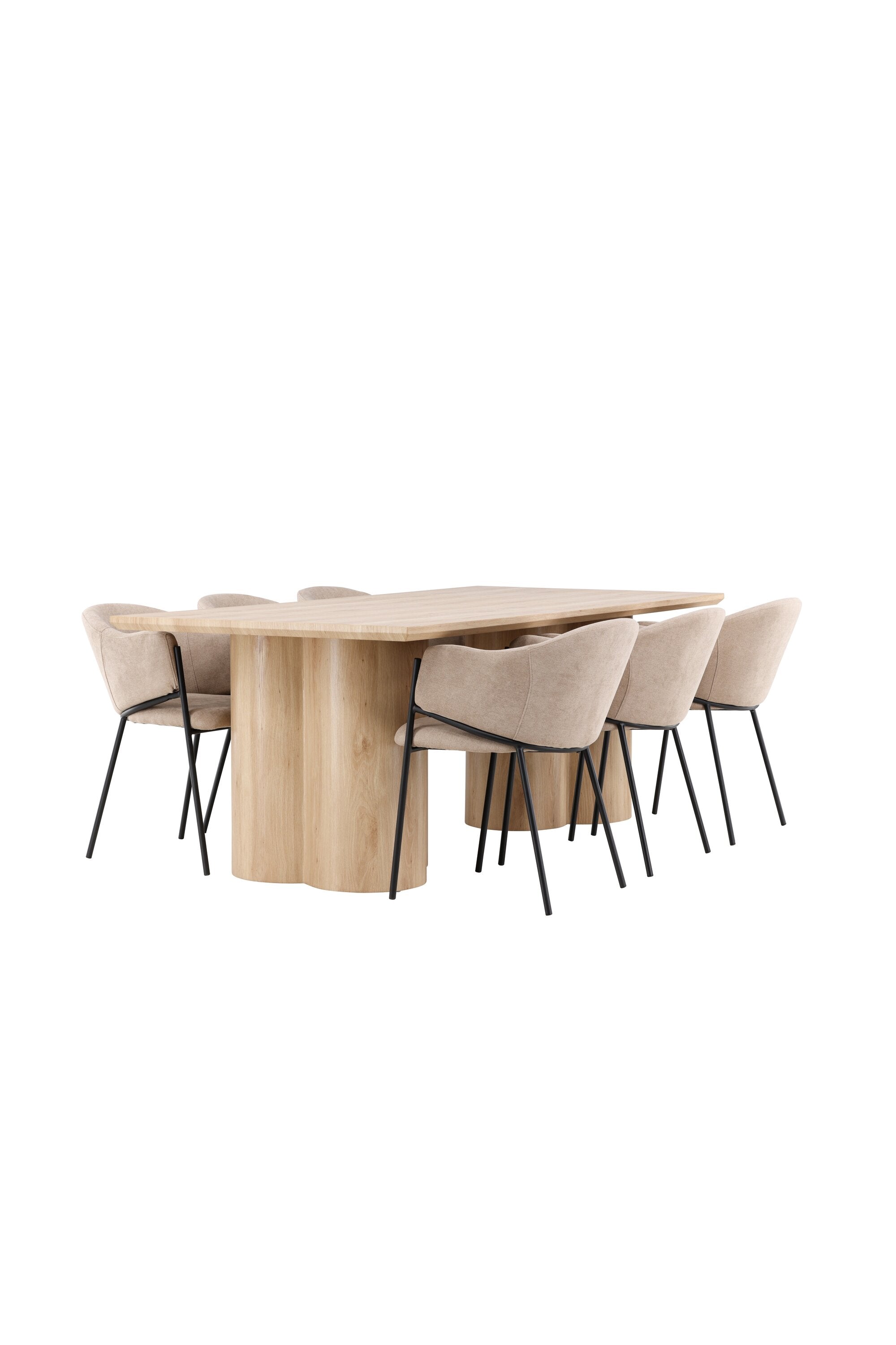 Olivia Matbord med Evelina Matstol-GR Dining Set-Venture Home-peaceofhome.se