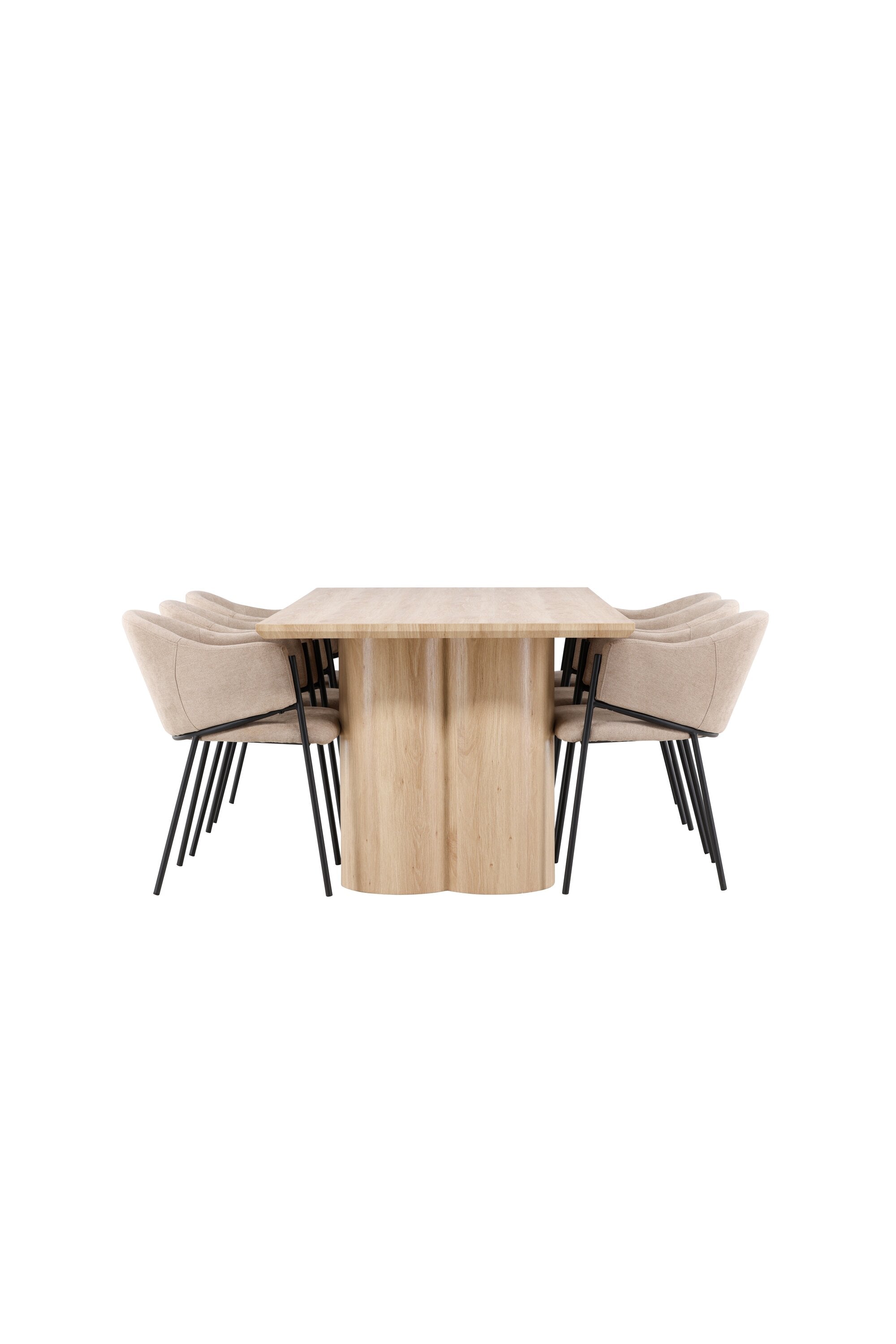 Olivia Matbord med Evelina Matstol-GR Dining Set-Venture Home-peaceofhome.se